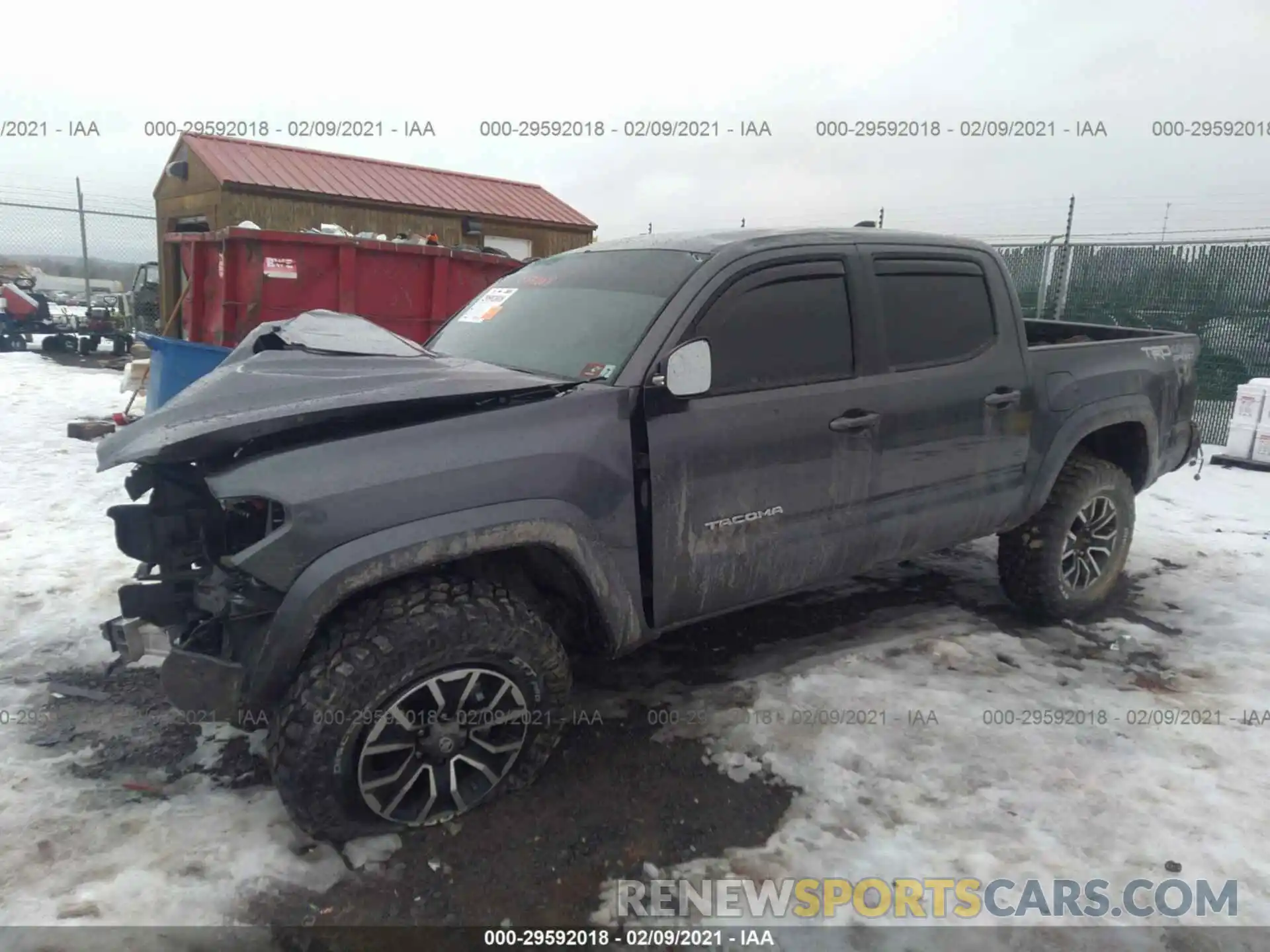 2 Photograph of a damaged car 5TFCZ5AN4LX237161 TOYOTA TACOMA 4WD 2020