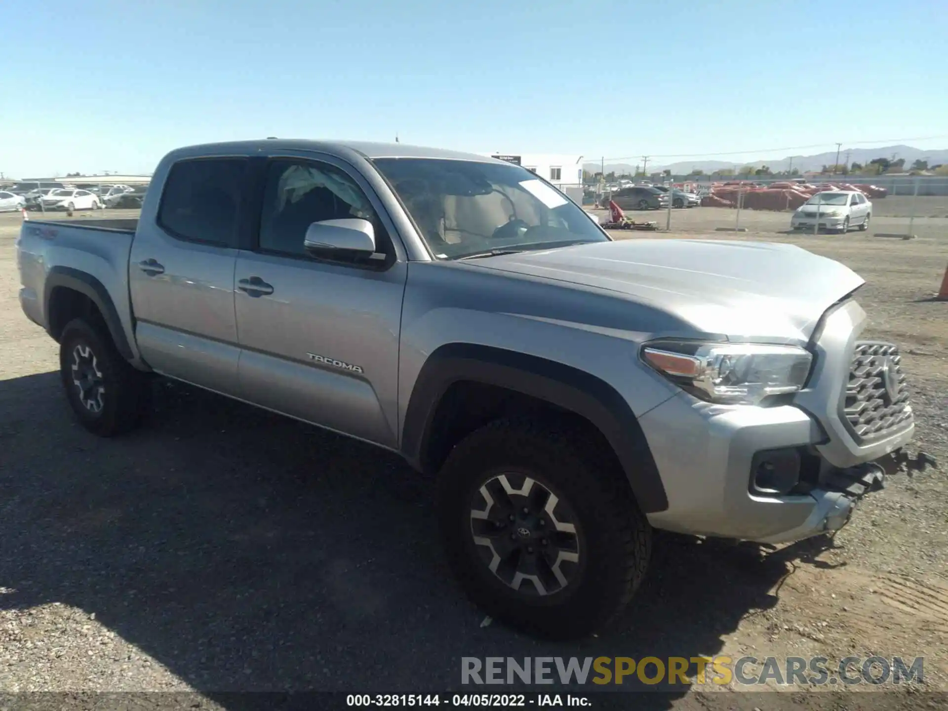 1 Photograph of a damaged car 5TFCZ5AN6LX224105 TOYOTA TACOMA 4WD 2020