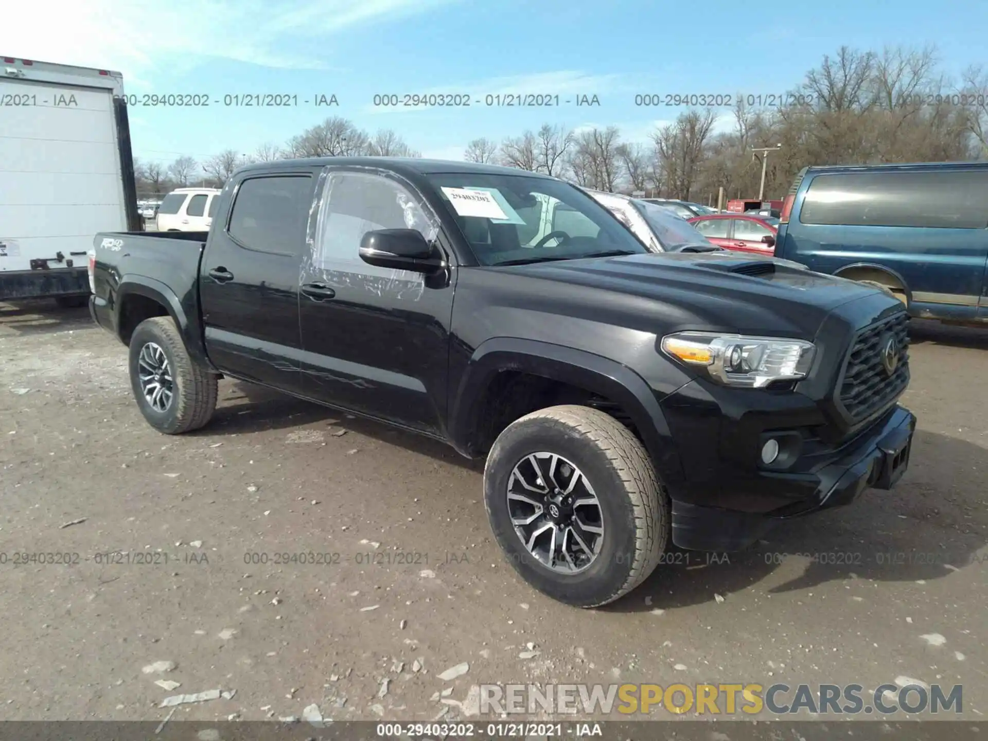 1 Photograph of a damaged car 5TFCZ5AN6LX230972 TOYOTA TACOMA 4WD 2020