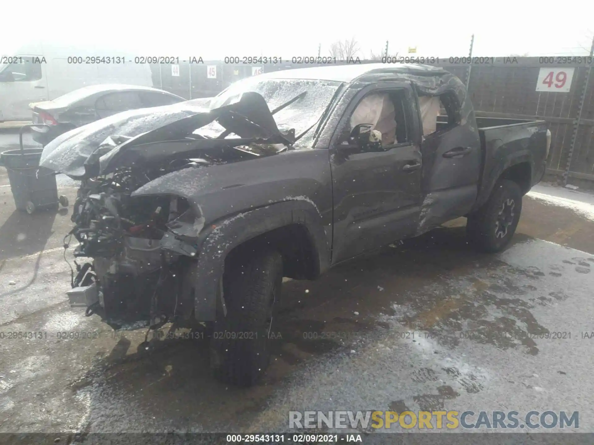 2 Photograph of a damaged car 5TFCZ5AN7LX213856 TOYOTA TACOMA 4WD 2020
