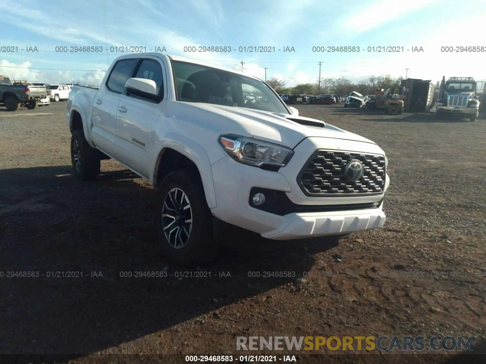 1 Photograph of a damaged car 5TFCZ5AN7LX216644 TOYOTA TACOMA 4WD 2020