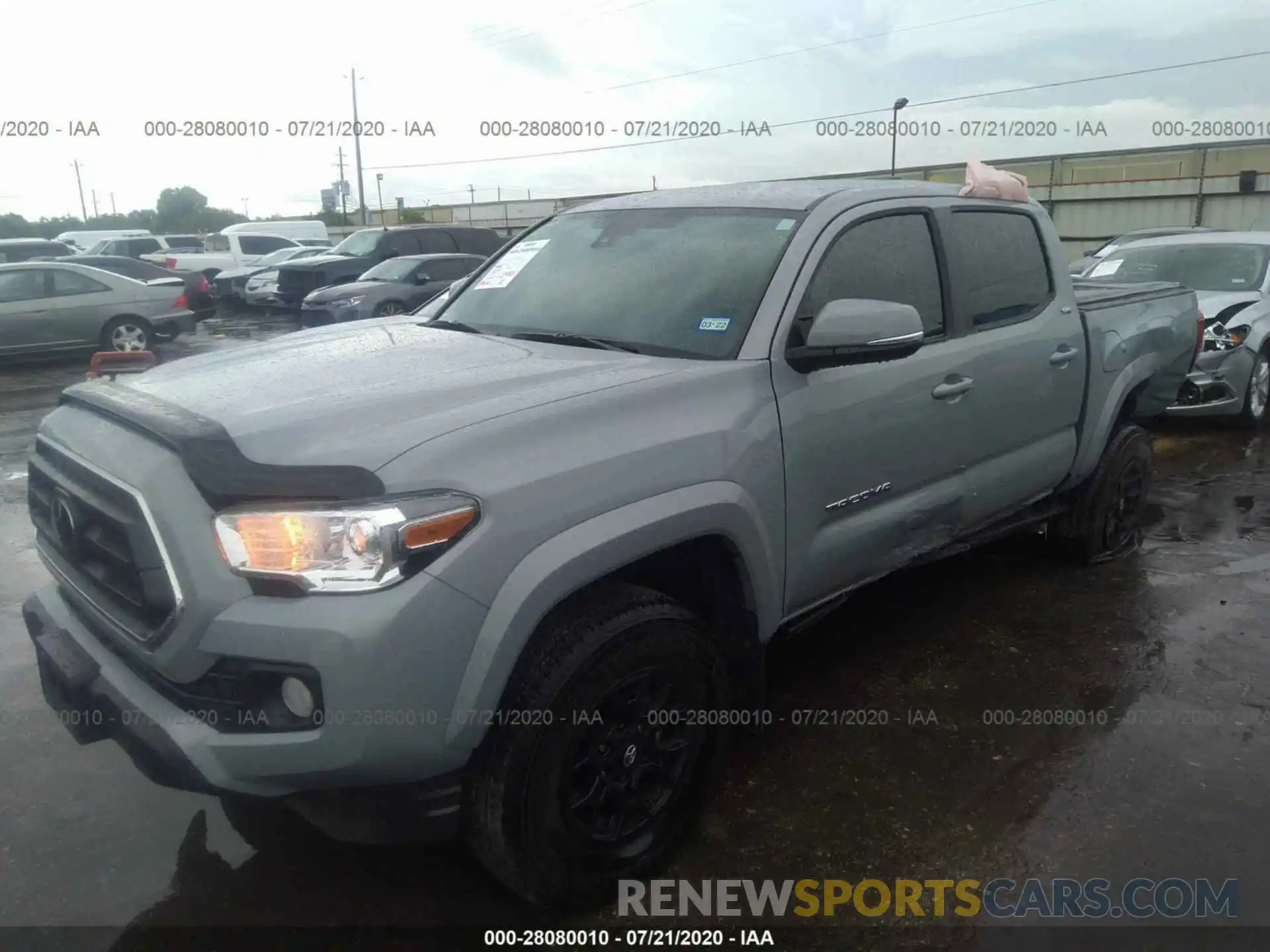 2 Photograph of a damaged car 5TFCZ5AN7LX233900 TOYOTA TACOMA 4WD 2020