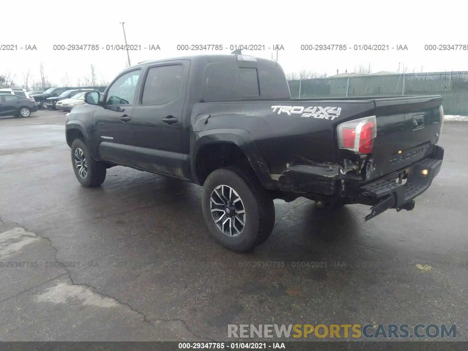 3 Photograph of a damaged car 5TFCZ5AN8LX225255 TOYOTA TACOMA 4WD 2020