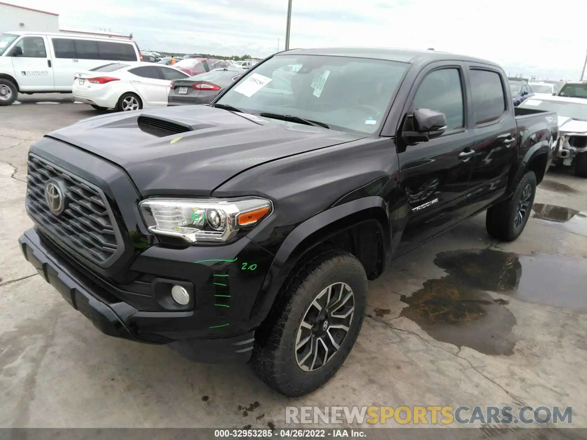 2 Photograph of a damaged car 5TFCZ5AN8LX226728 TOYOTA TACOMA 4WD 2020