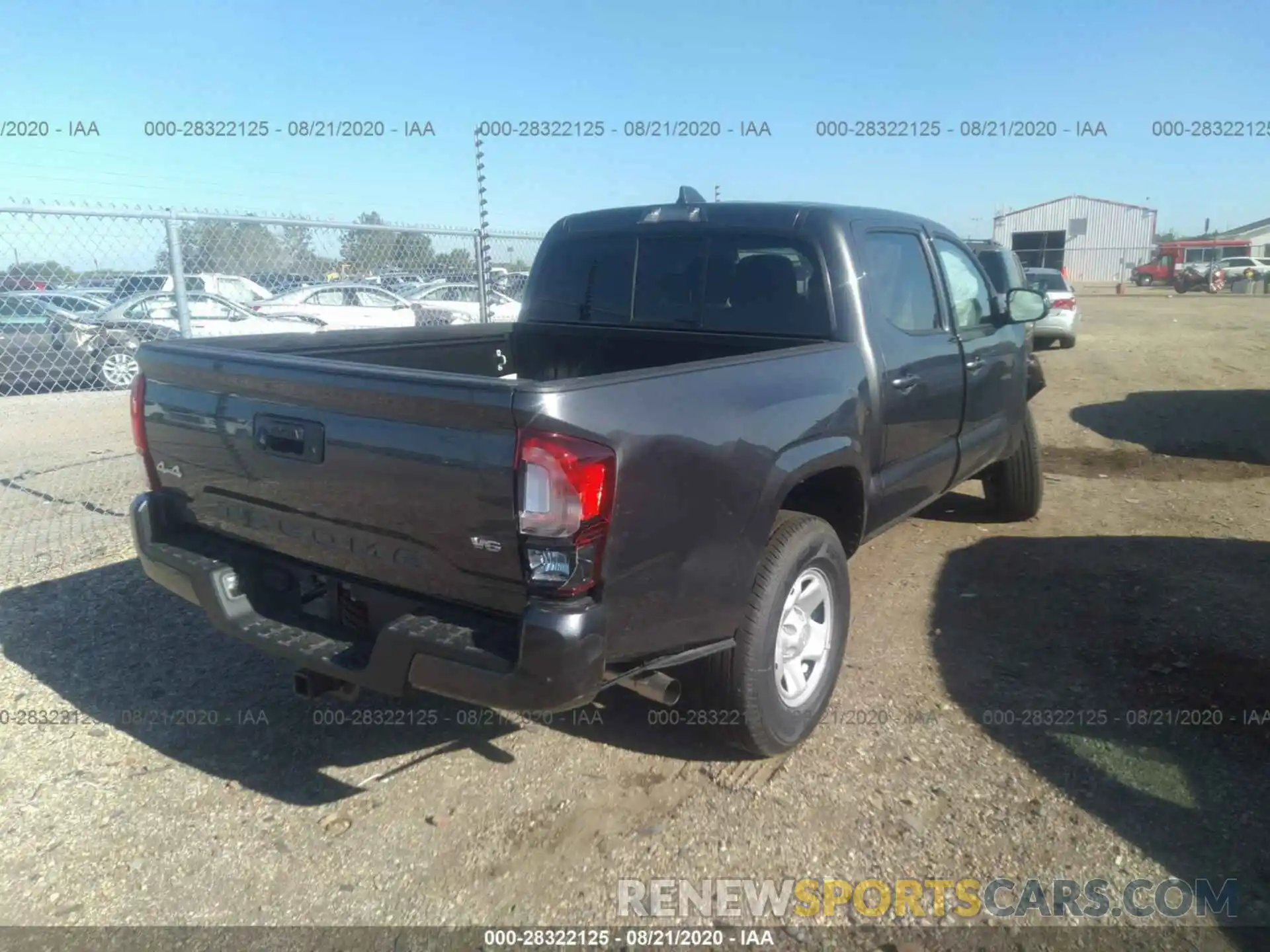 4 Photograph of a damaged car 5TFCZ5AN8LX236322 TOYOTA TACOMA 4WD 2020