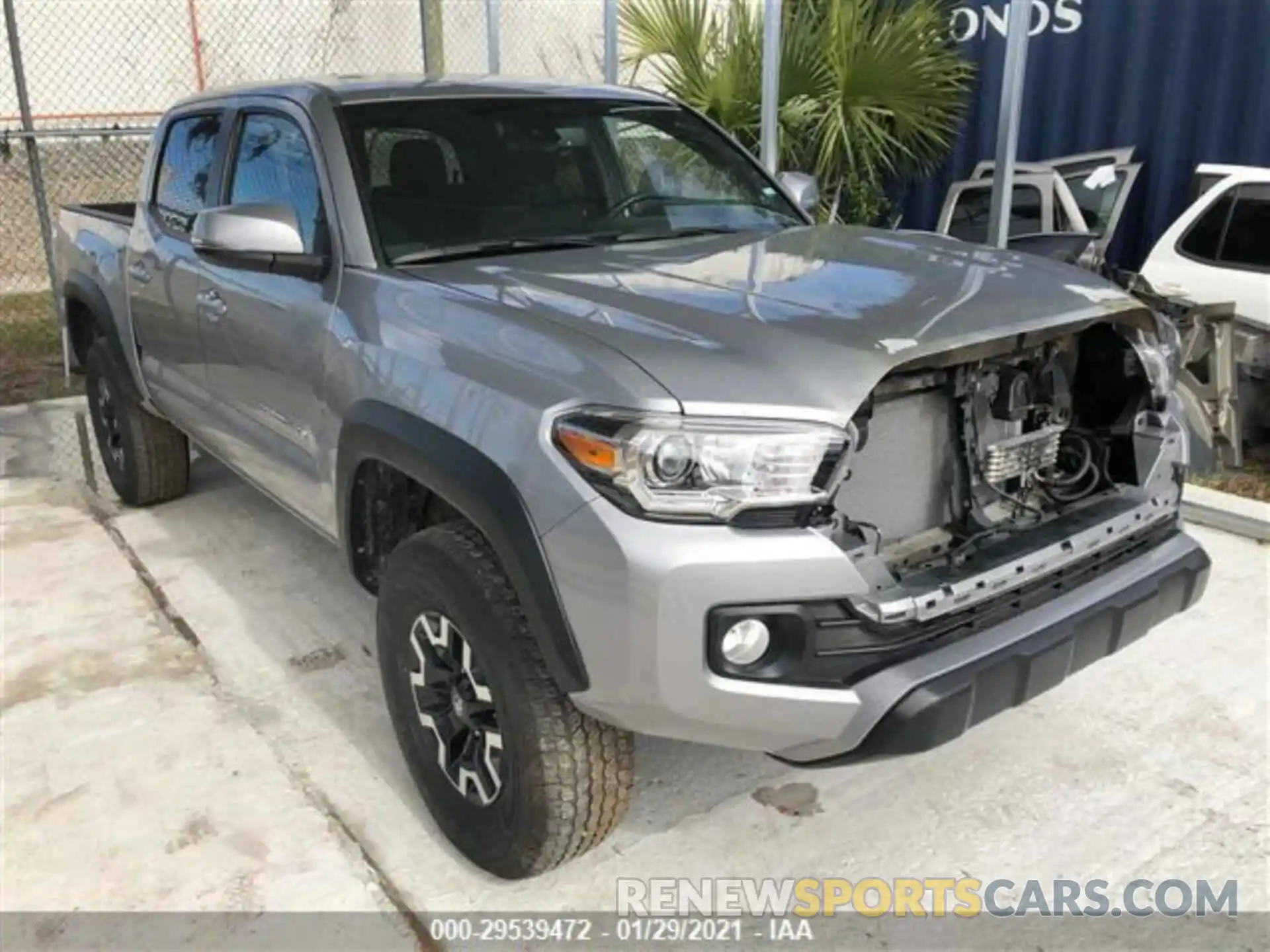 1 Photograph of a damaged car 5TFCZ5AN9LX226494 TOYOTA TACOMA 4WD 2020