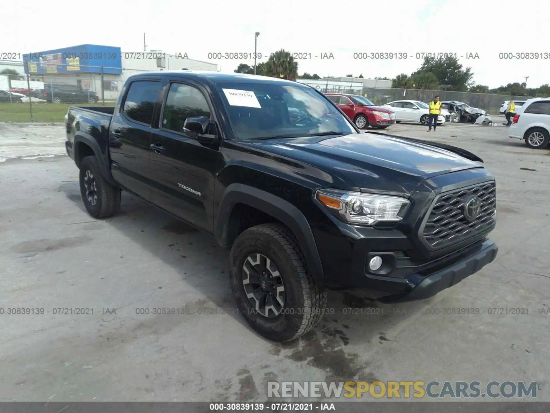 1 Photograph of a damaged car 5TFCZ5AN9LX228584 TOYOTA TACOMA 4WD 2020