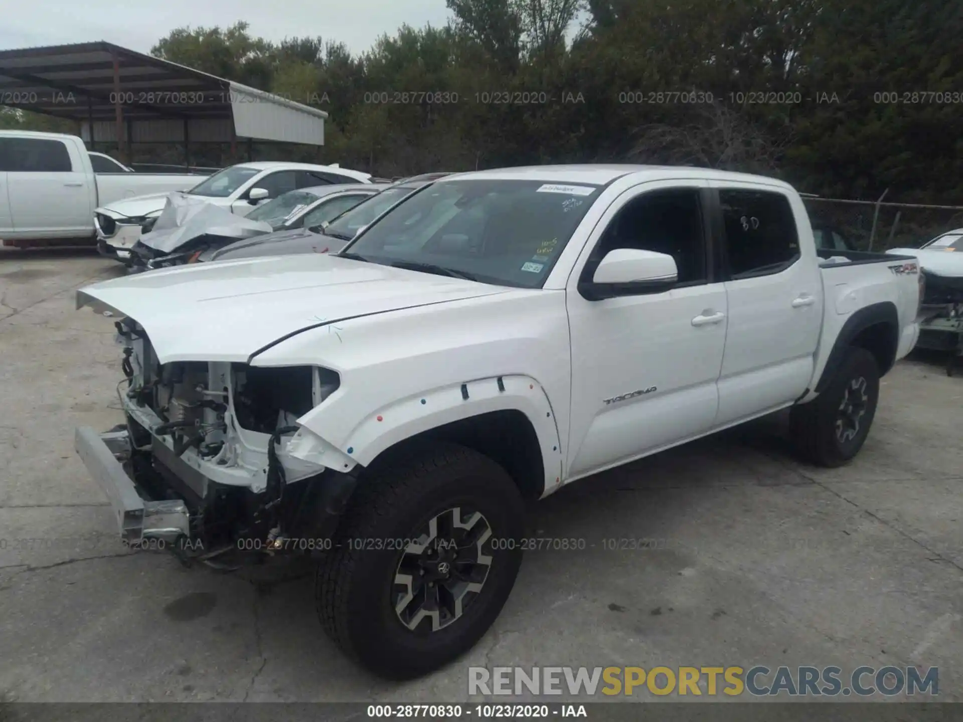 2 Photograph of a damaged car 5TFCZ5AN9LX230710 TOYOTA TACOMA 4WD 2020