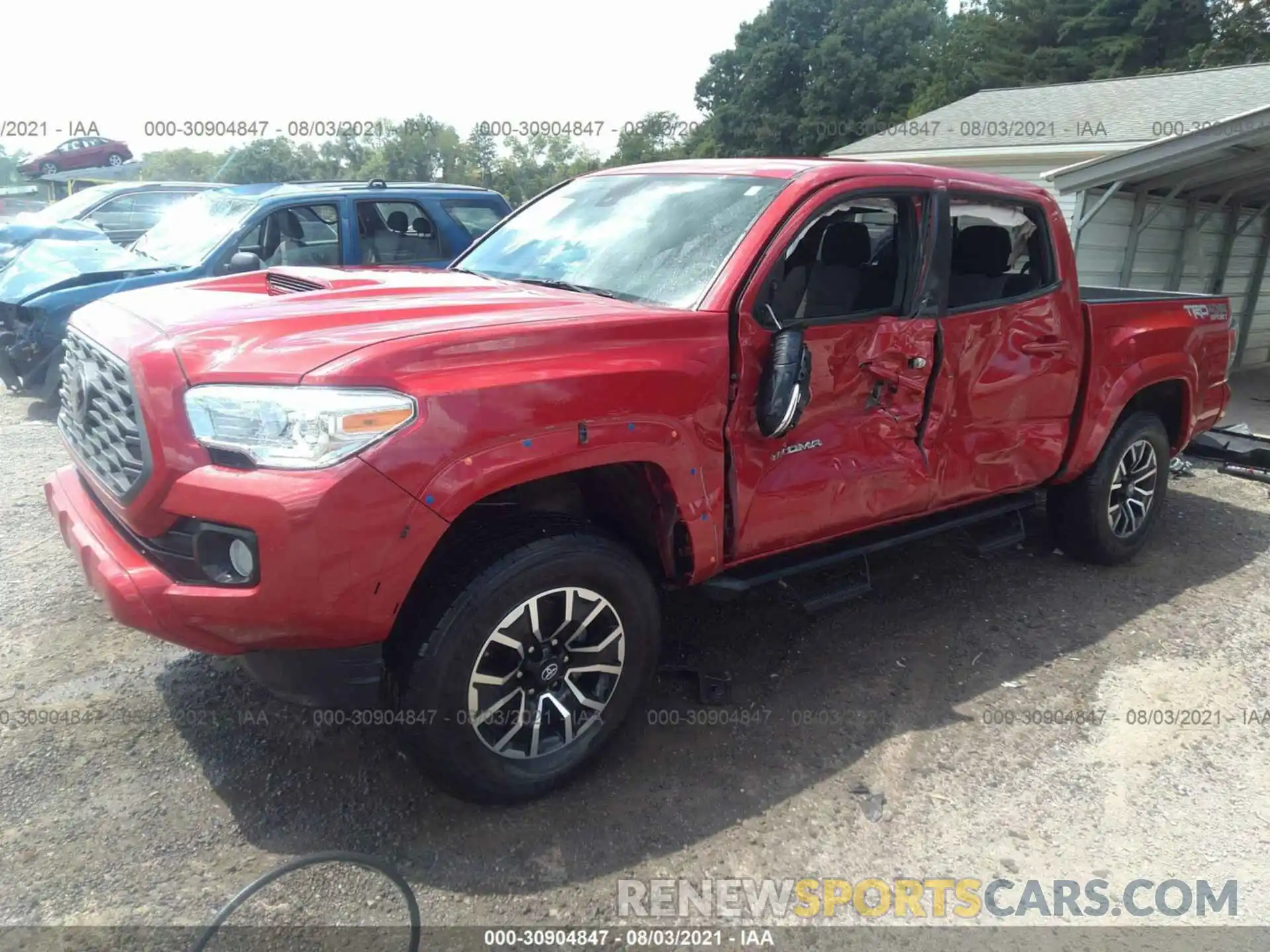 2 Photograph of a damaged car 5TFCZ5ANXLX220994 TOYOTA TACOMA 4WD 2020