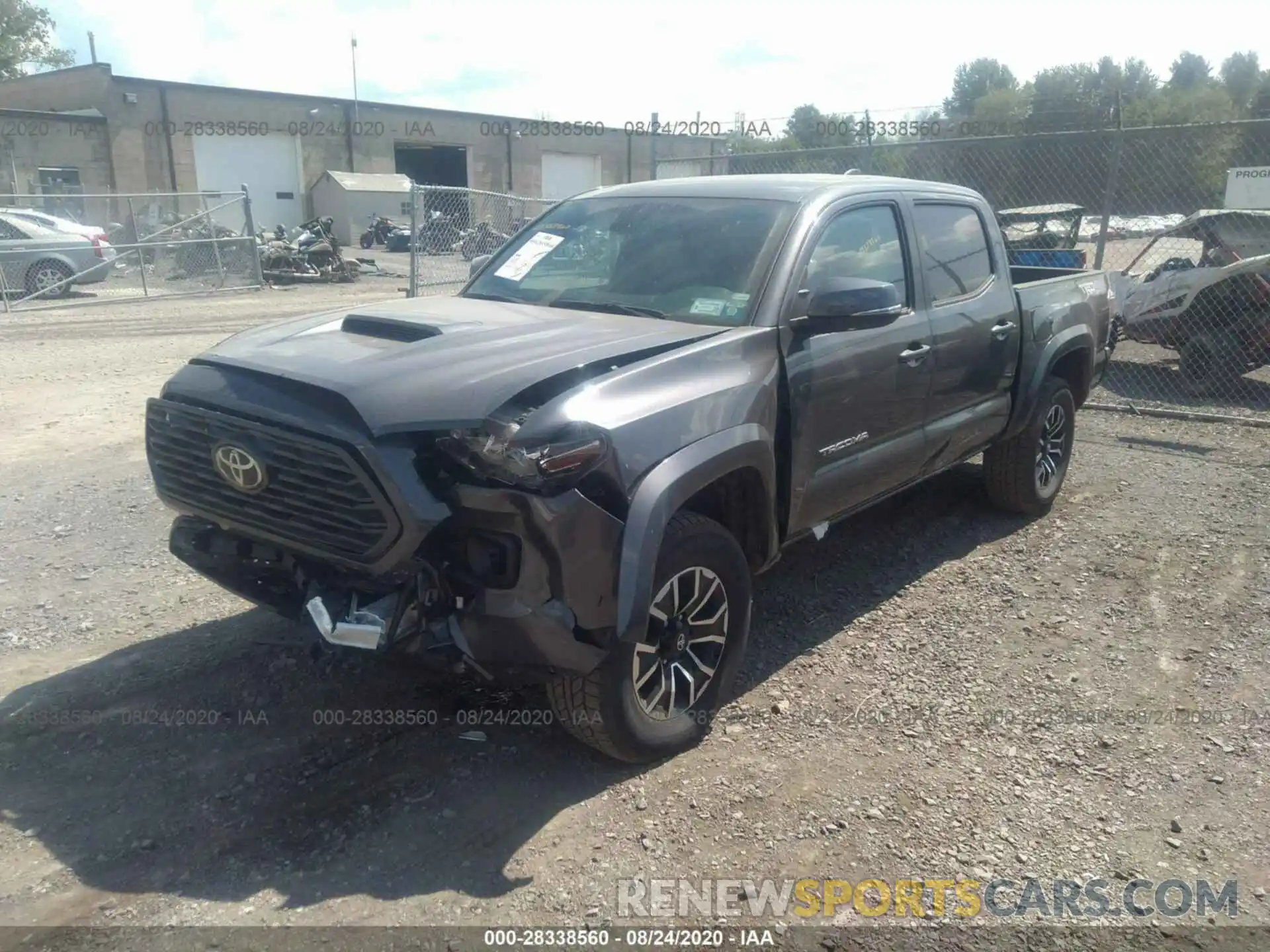 2 Photograph of a damaged car 5TFCZ5ANXLX222714 TOYOTA TACOMA 4WD 2020