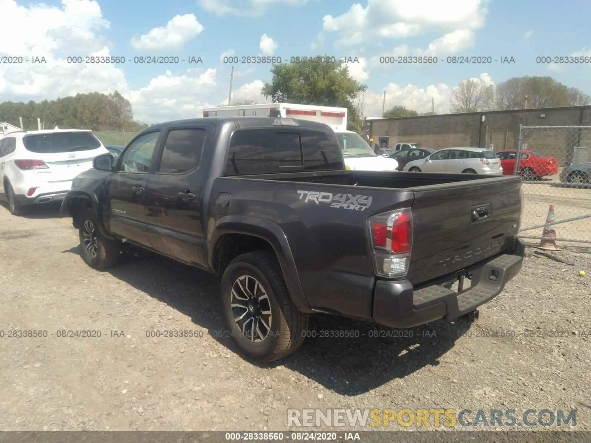 3 Photograph of a damaged car 5TFCZ5ANXLX222714 TOYOTA TACOMA 4WD 2020