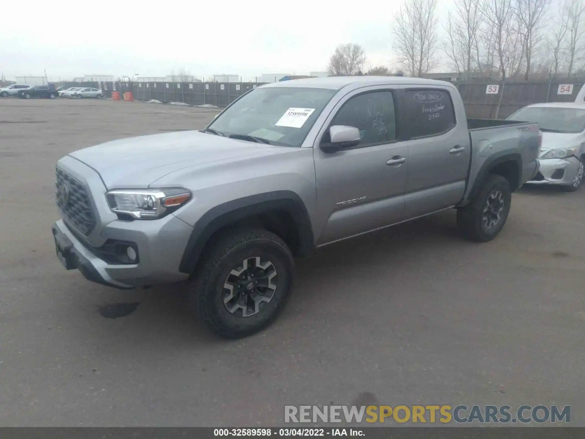 2 Фотография поврежденного автомобиля 5TFCZ5ANXLX231199 TOYOTA TACOMA 4WD 2020