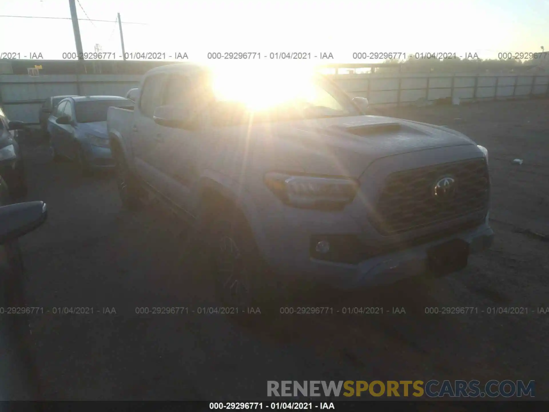 1 Photograph of a damaged car 5TFCZ5ANXLX240825 TOYOTA TACOMA 4WD 2020