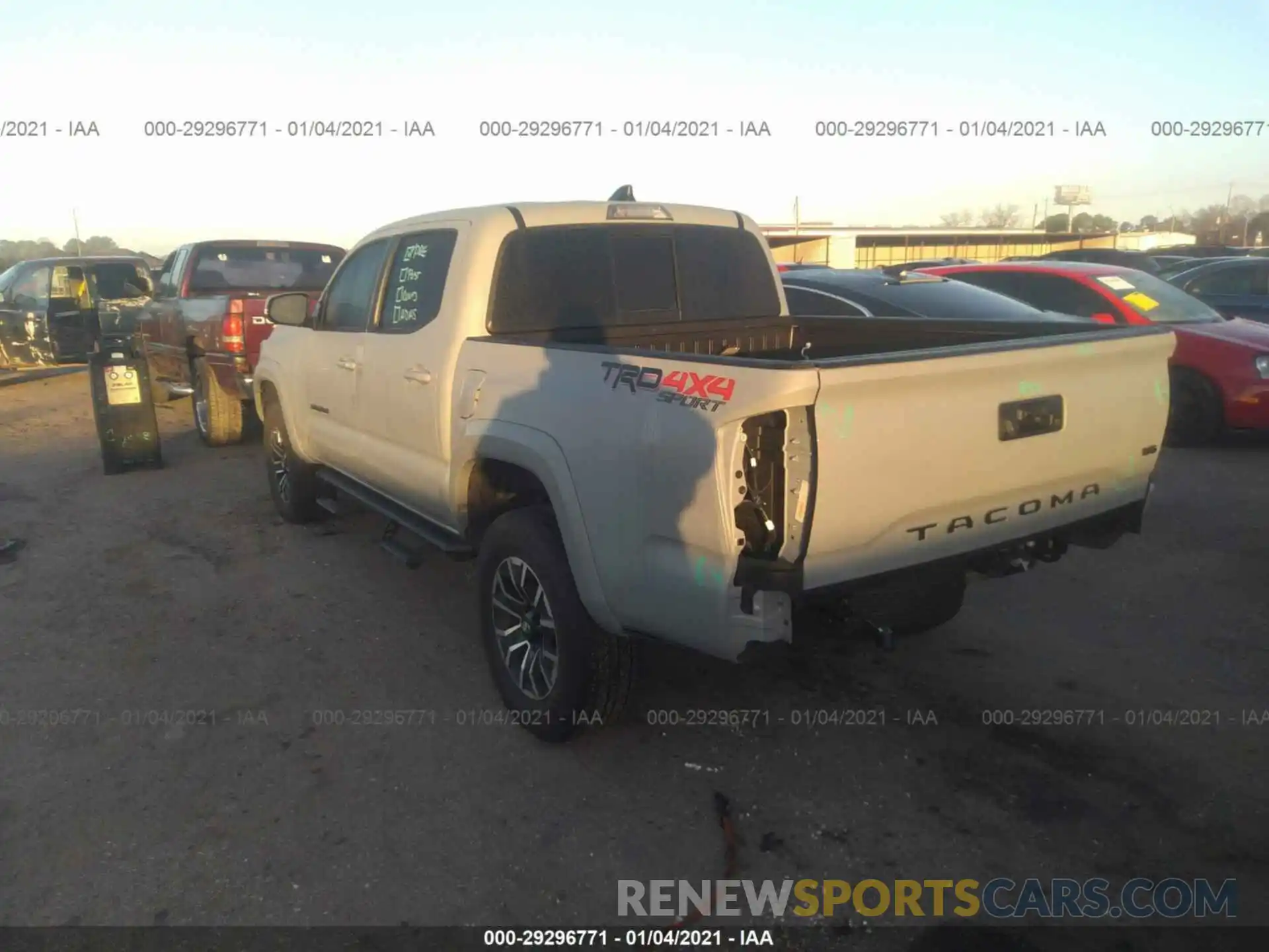 3 Photograph of a damaged car 5TFCZ5ANXLX240825 TOYOTA TACOMA 4WD 2020