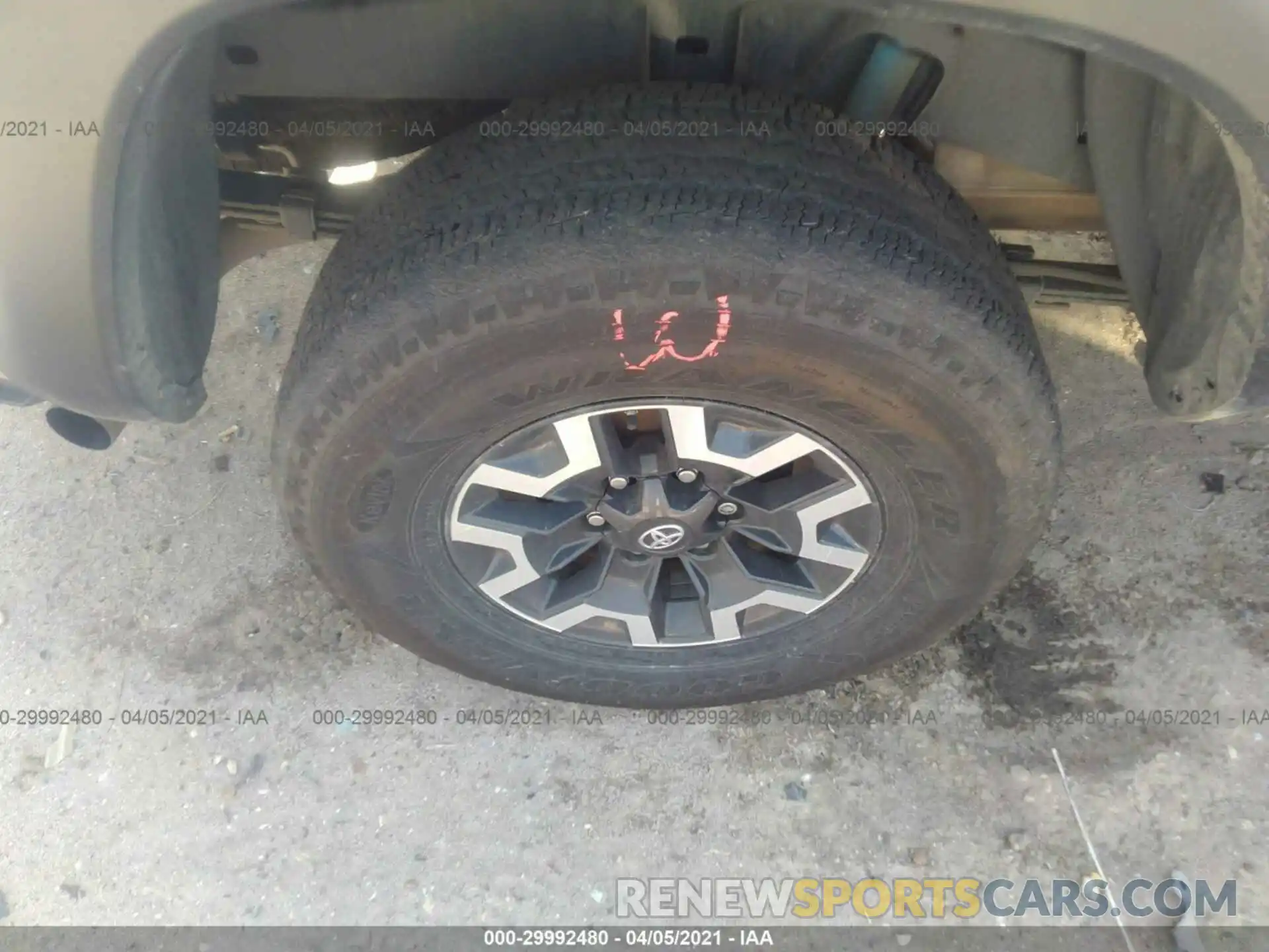 14 Photograph of a damaged car 5TFDZ5BN0LX051412 TOYOTA TACOMA 4WD 2020