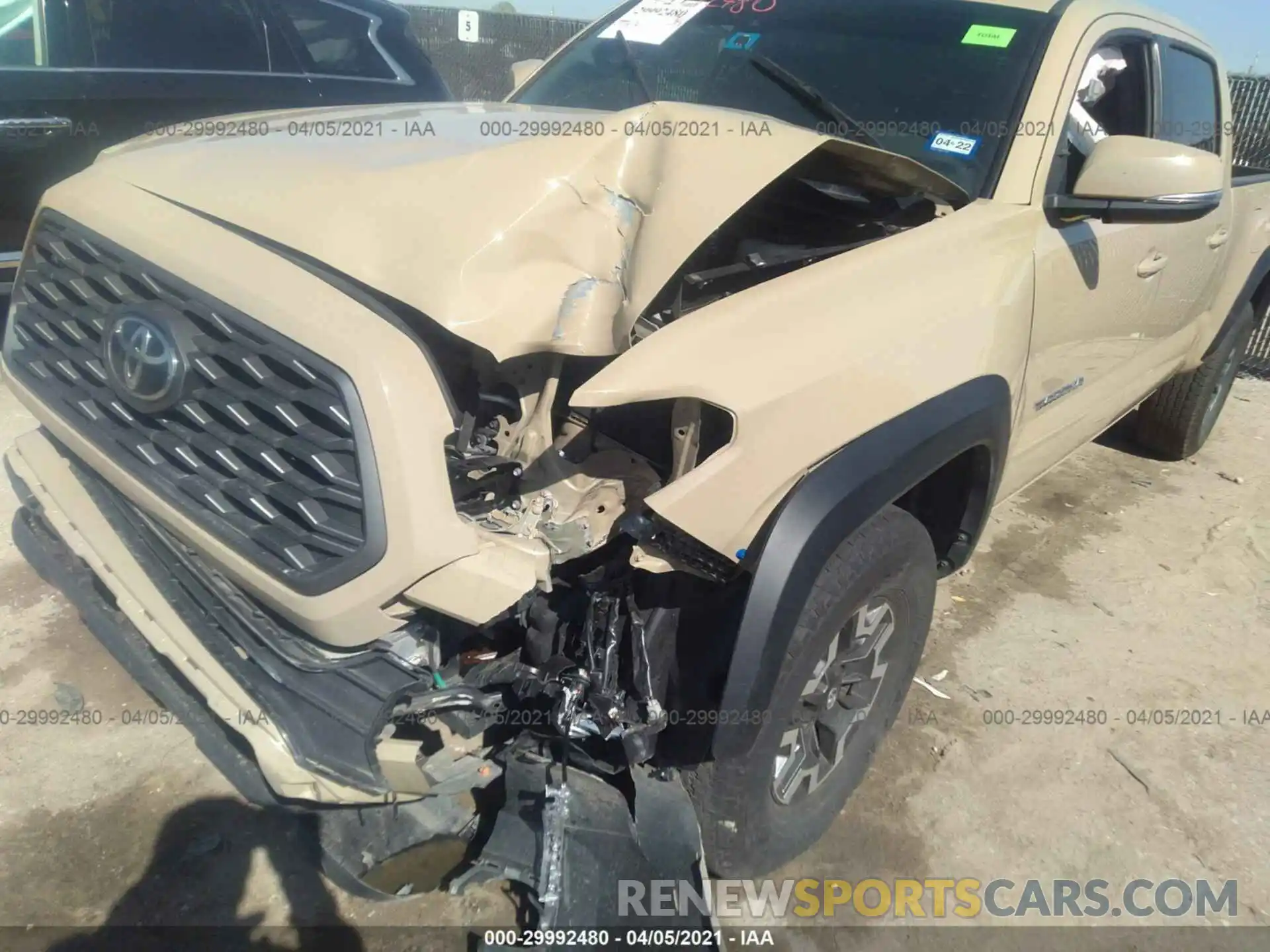 6 Photograph of a damaged car 5TFDZ5BN0LX051412 TOYOTA TACOMA 4WD 2020