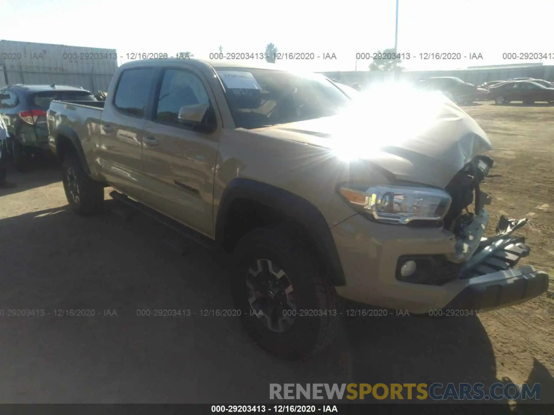 1 Photograph of a damaged car 5TFDZ5BN2LX052545 TOYOTA TACOMA 4WD 2020