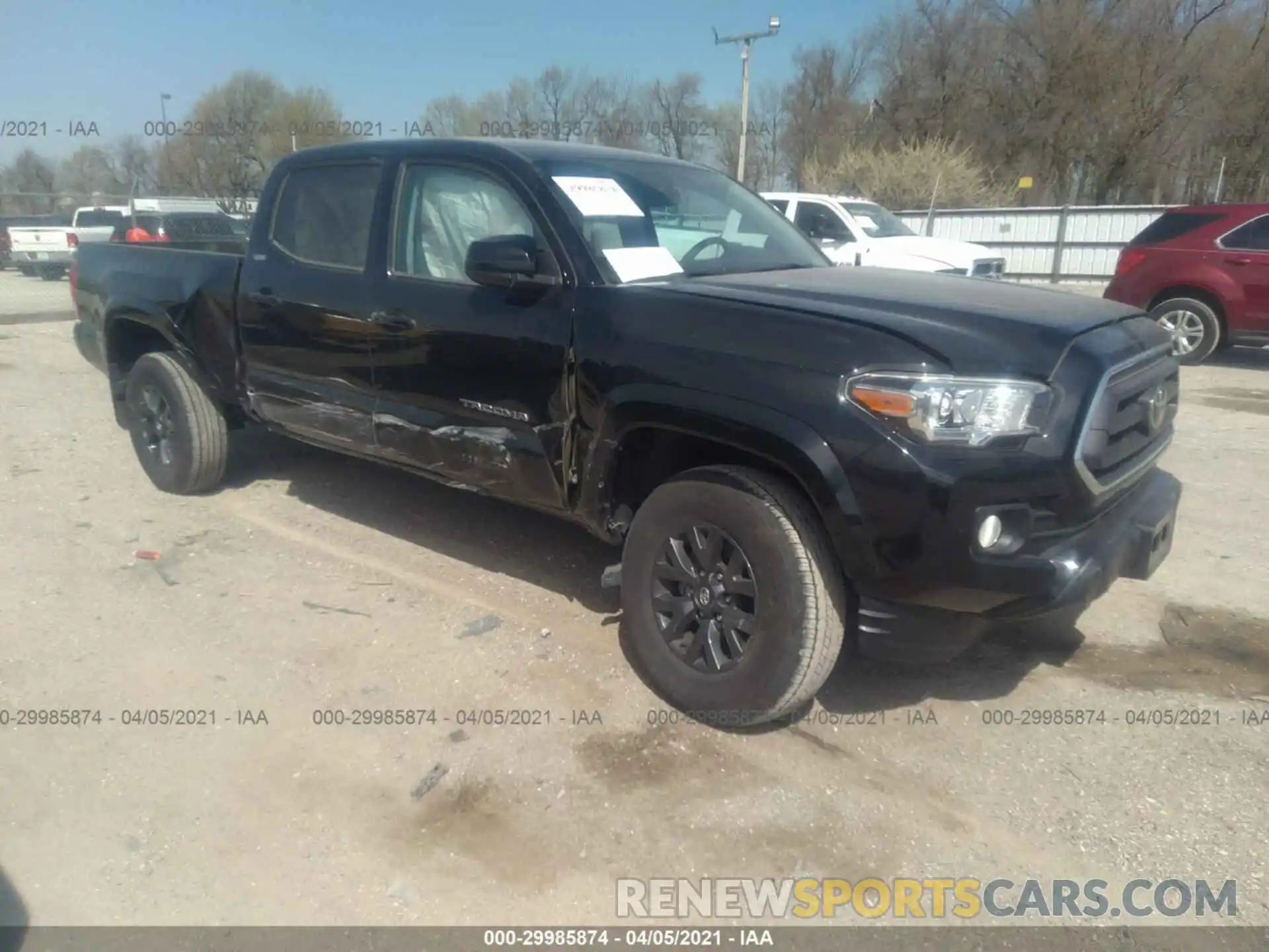 1 Photograph of a damaged car 5TFDZ5BN7LX047213 TOYOTA TACOMA 4WD 2020