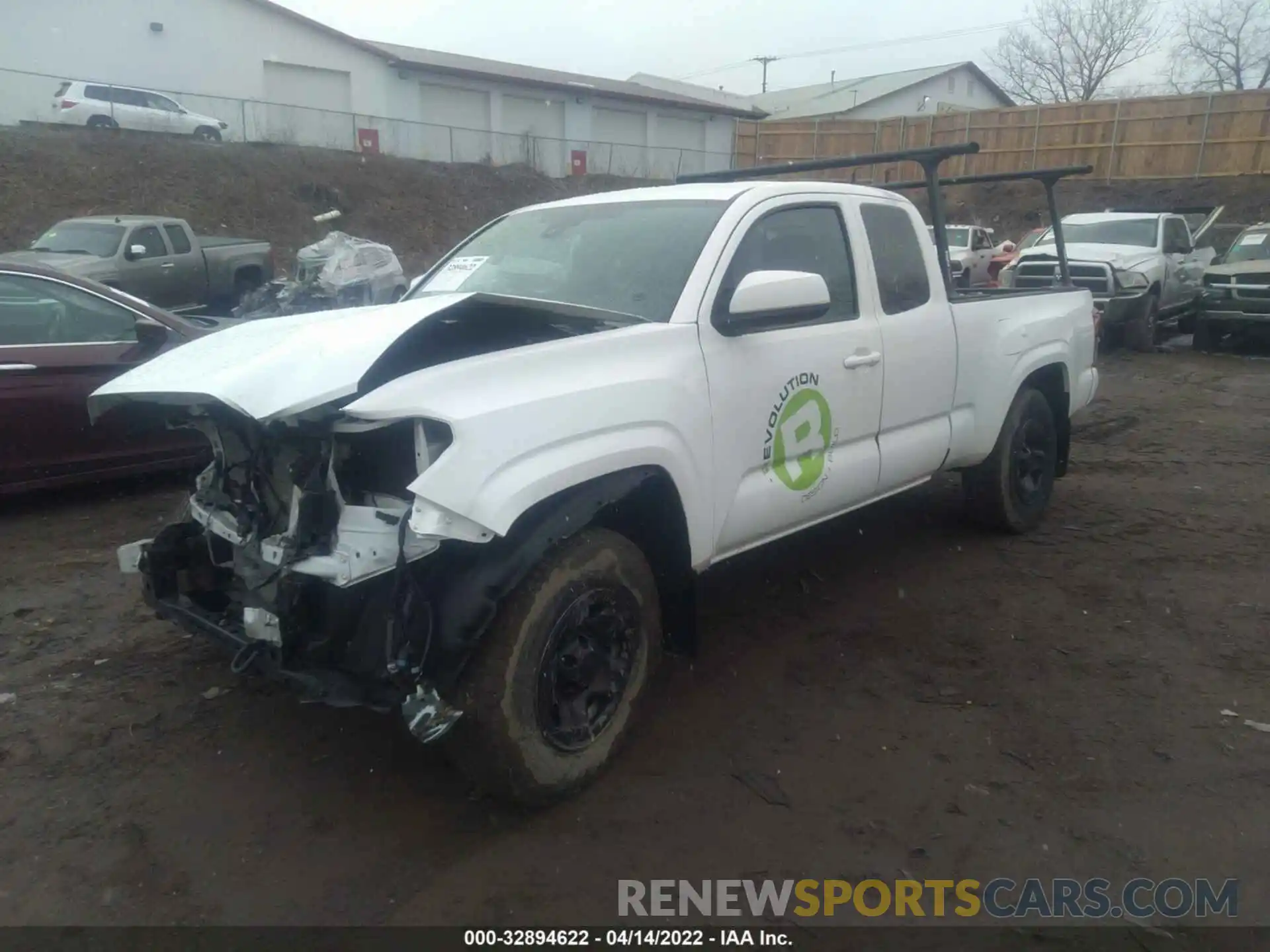 2 Фотография поврежденного автомобиля 5TFSX5EN2LX071220 TOYOTA TACOMA 4WD 2020