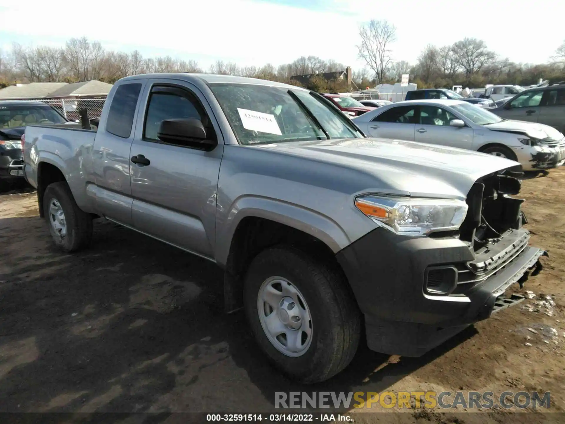 1 Photograph of a damaged car 5TFSX5EN2LX073016 TOYOTA TACOMA 4WD 2020