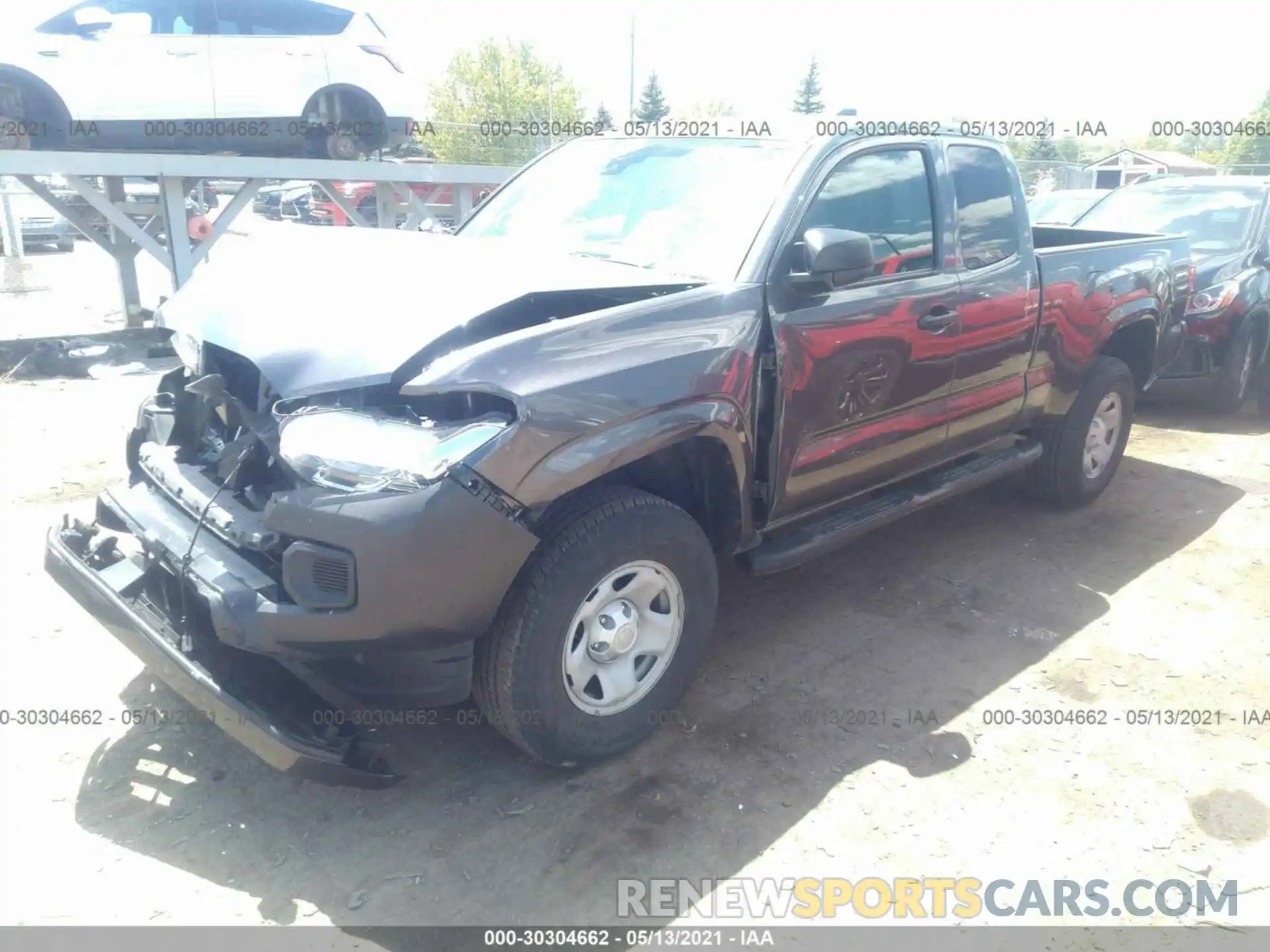 2 Photograph of a damaged car 5TFSX5EN4LX071896 TOYOTA TACOMA 4WD 2020