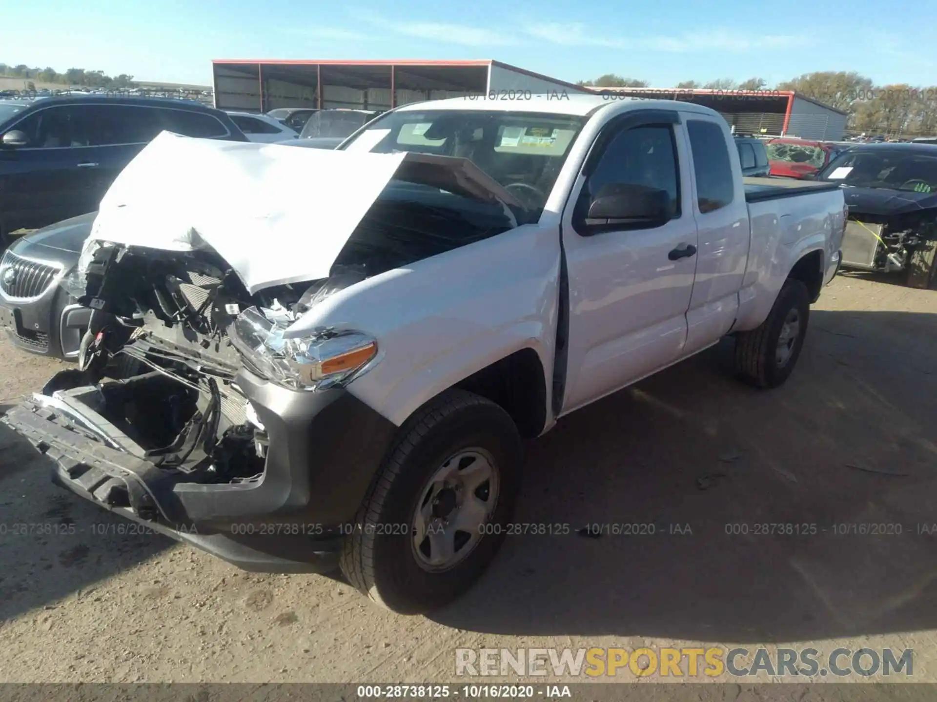 2 Photograph of a damaged car 5TFSX5EN4LX073311 TOYOTA TACOMA 4WD 2020