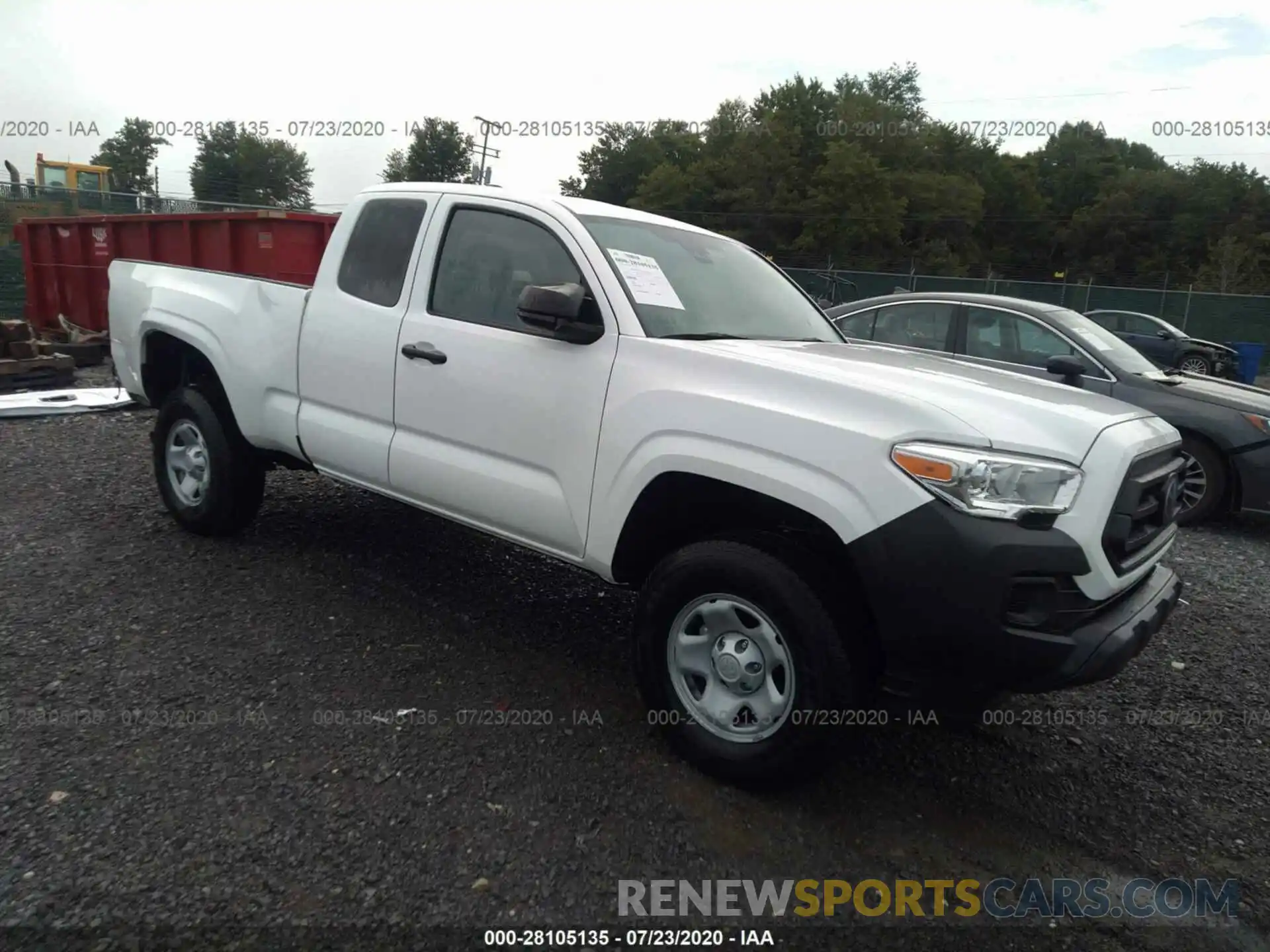 1 Photograph of a damaged car 5TFSX5EN8LX071609 TOYOTA TACOMA 4WD 2020