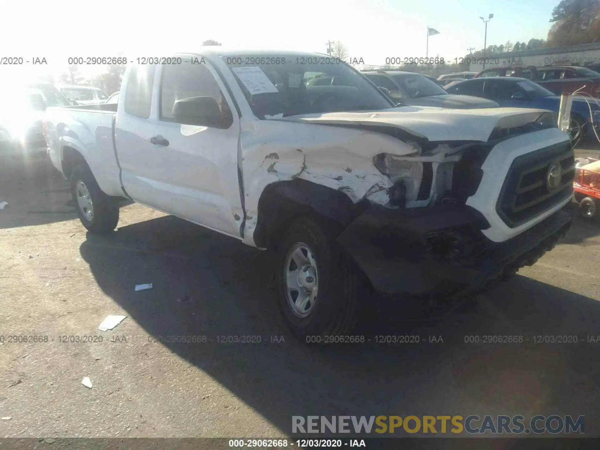 1 Photograph of a damaged car 5TFSX5EN8LX072629 TOYOTA TACOMA 4WD 2020