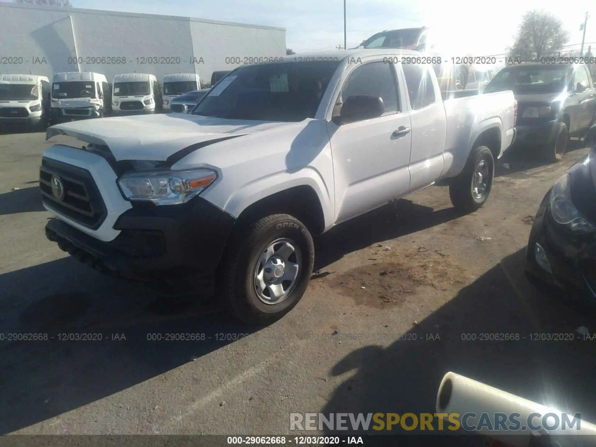 2 Фотография поврежденного автомобиля 5TFSX5EN8LX072629 TOYOTA TACOMA 4WD 2020