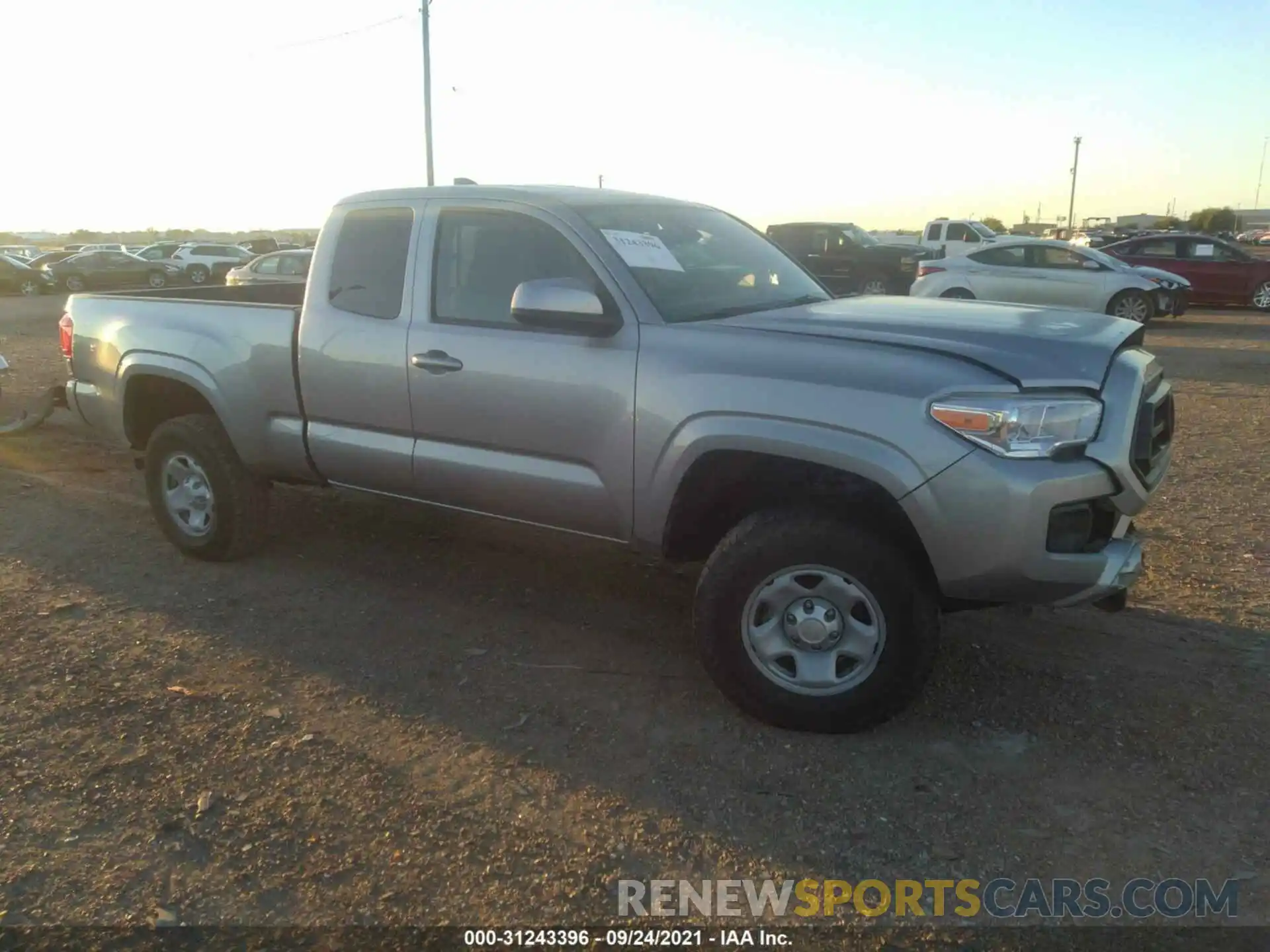 1 Photograph of a damaged car 5TFSX5EN9LX072316 TOYOTA TACOMA 4WD 2020