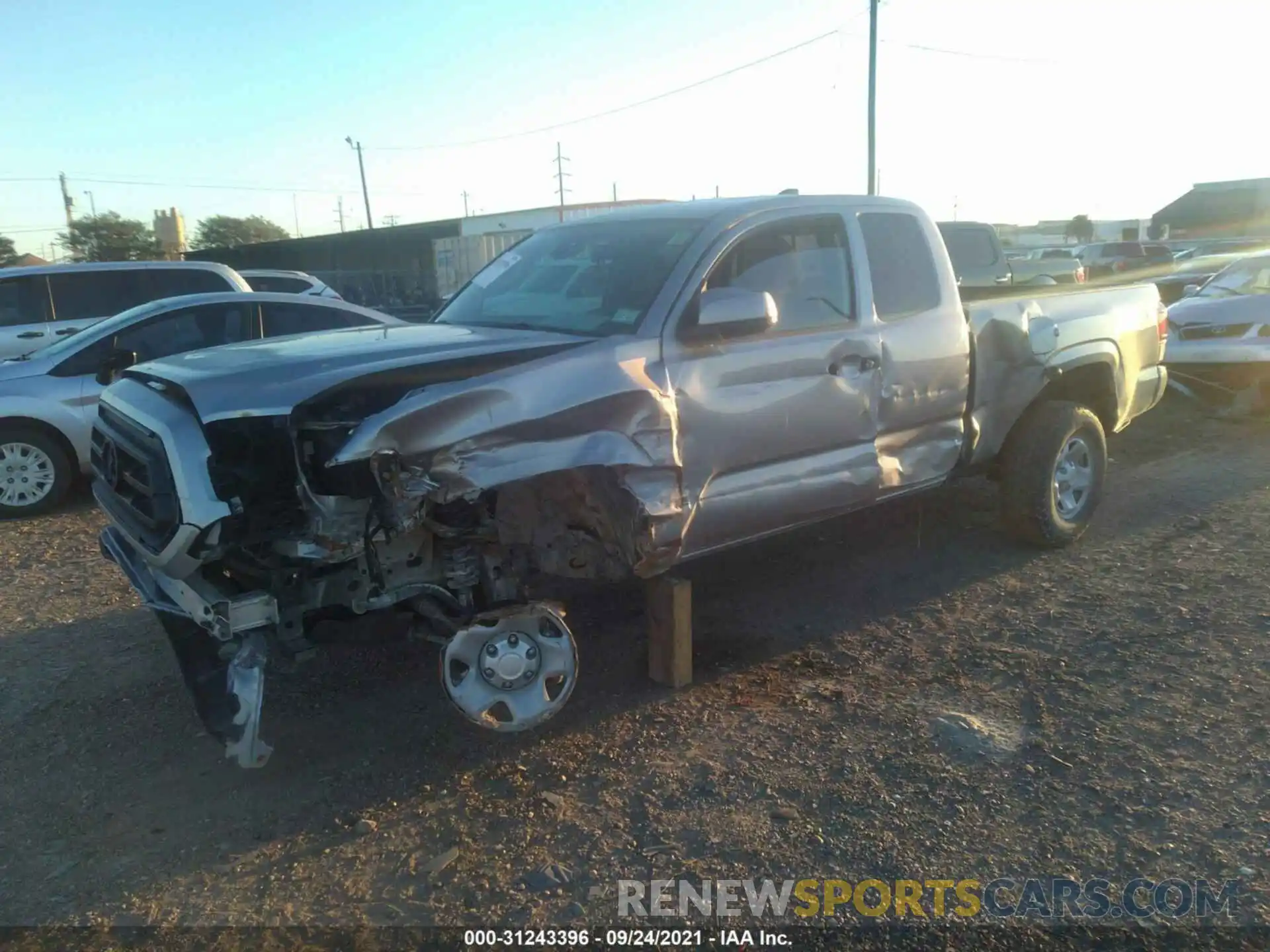 2 Photograph of a damaged car 5TFSX5EN9LX072316 TOYOTA TACOMA 4WD 2020