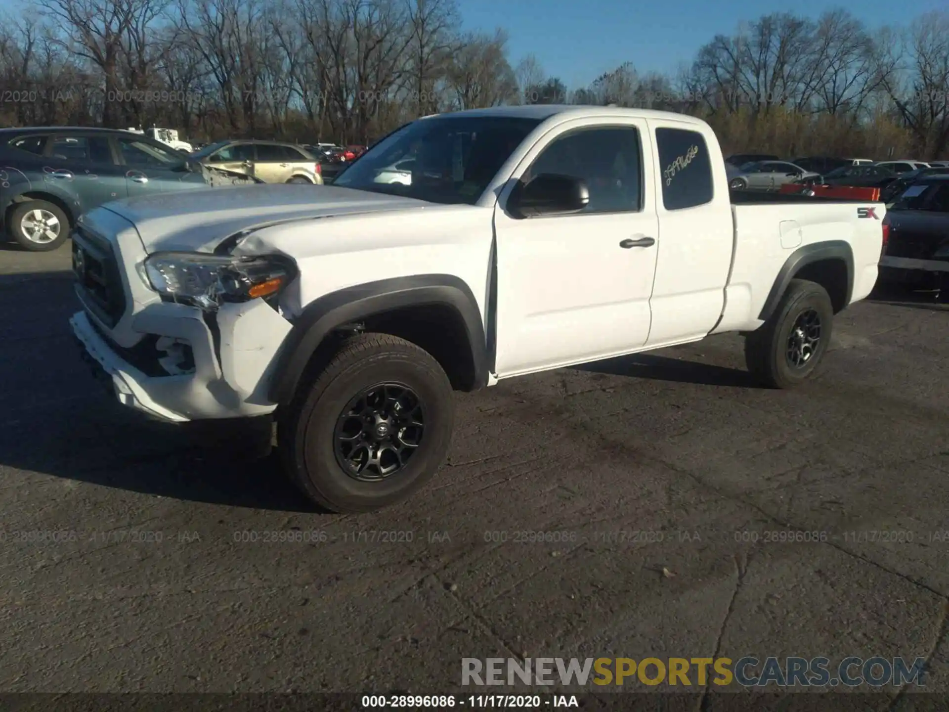 2 Photograph of a damaged car 5TFSZ5AN5LX212393 TOYOTA TACOMA 4WD 2020