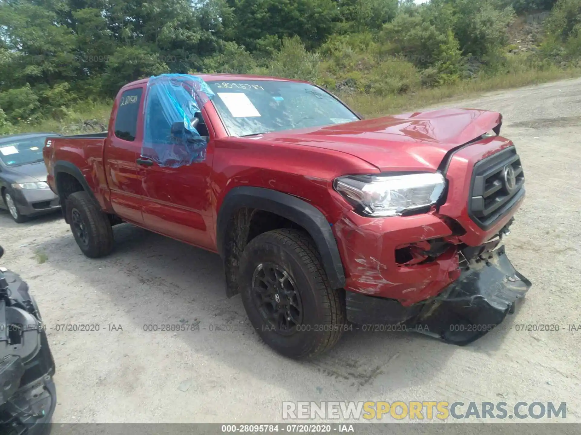 1 Photograph of a damaged car 5TFSZ5AN5LX221921 TOYOTA TACOMA 4WD 2020