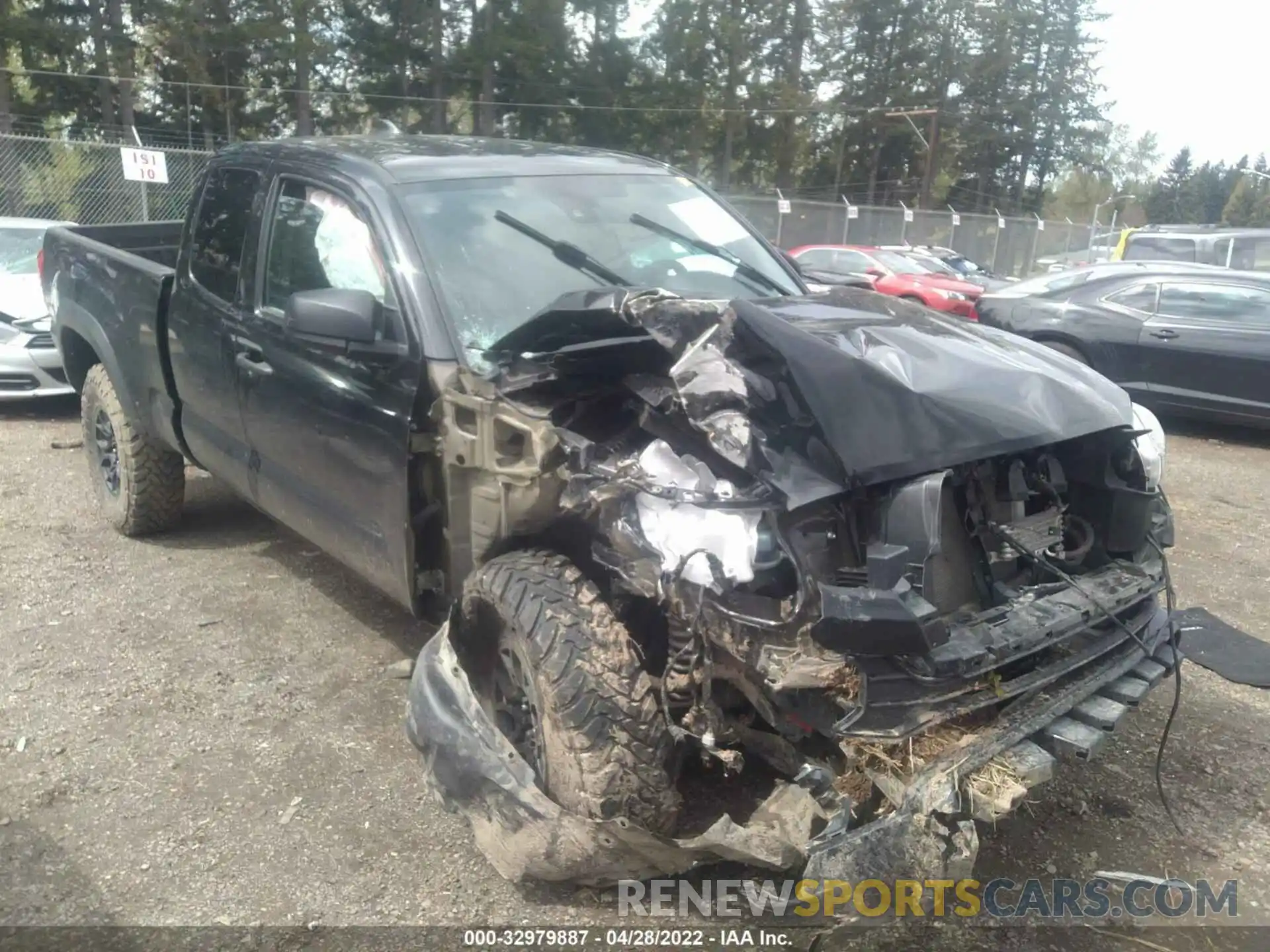 1 Photograph of a damaged car 5TFSZ5ANXLX218626 TOYOTA TACOMA 4WD 2020