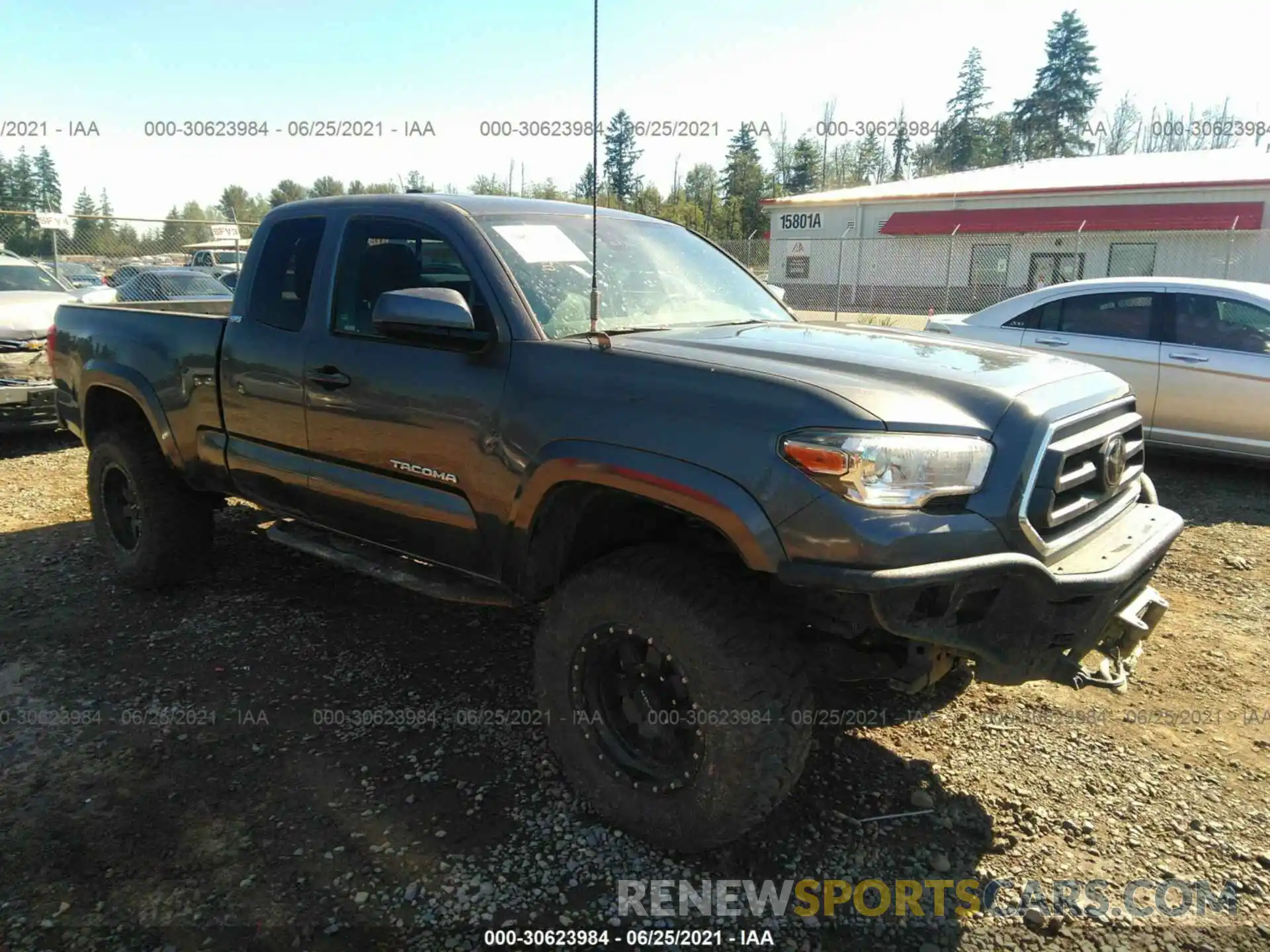 1 Photograph of a damaged car 5TFSZ5ANXLX223311 TOYOTA TACOMA 4WD 2020