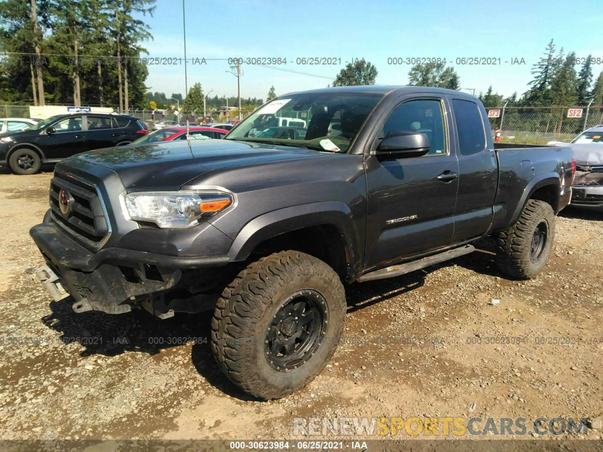 2 Photograph of a damaged car 5TFSZ5ANXLX223311 TOYOTA TACOMA 4WD 2020