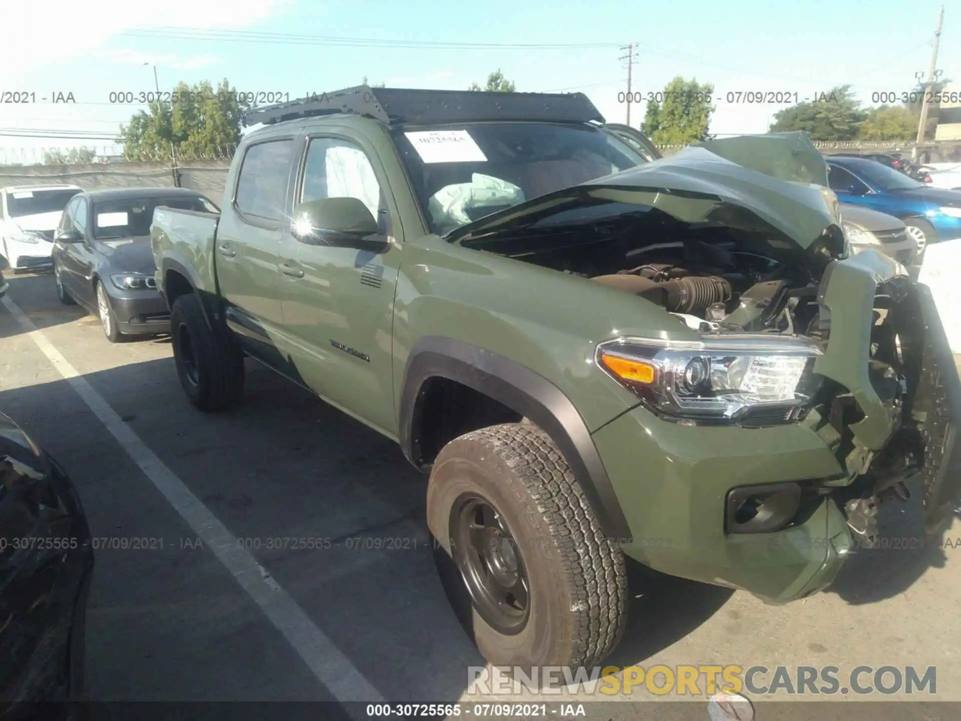 1 Фотография поврежденного автомобиля 3TMCZ5AN0MM371575 TOYOTA TACOMA 4WD 2021