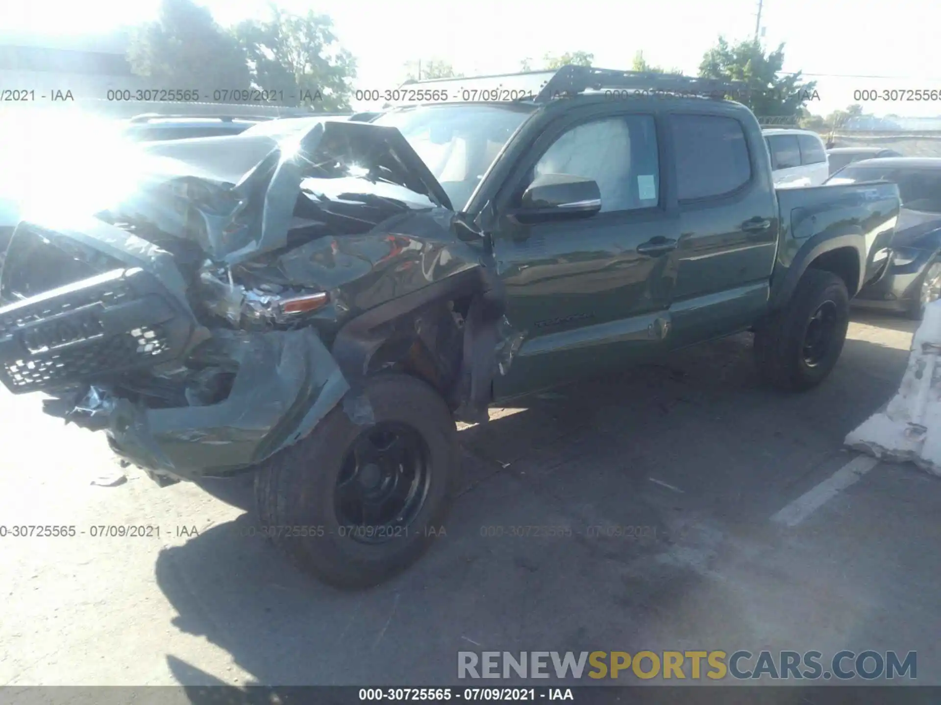 2 Photograph of a damaged car 3TMCZ5AN0MM371575 TOYOTA TACOMA 4WD 2021