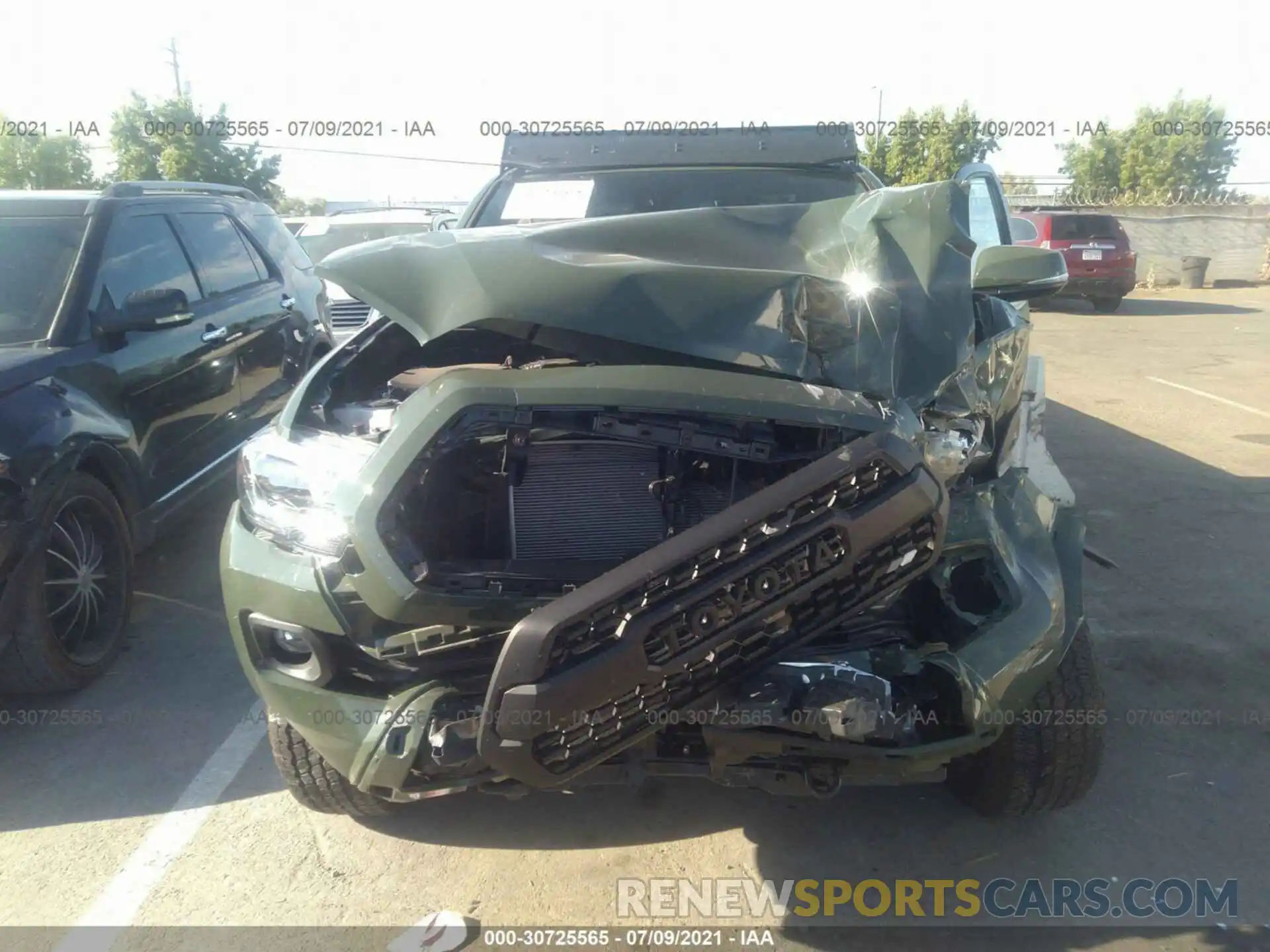 6 Photograph of a damaged car 3TMCZ5AN0MM371575 TOYOTA TACOMA 4WD 2021