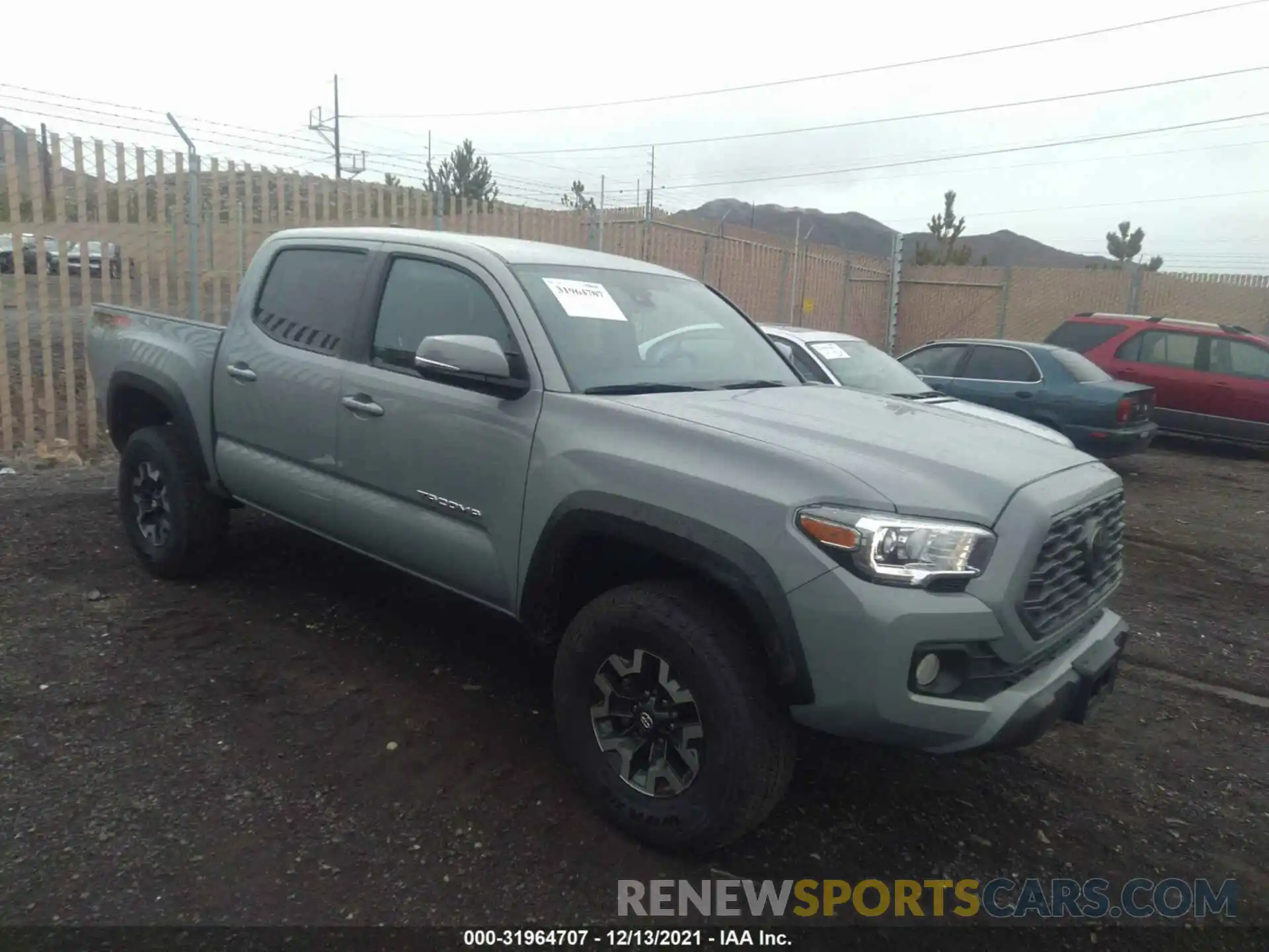 1 Photograph of a damaged car 3TMCZ5AN0MM375805 TOYOTA TACOMA 4WD 2021