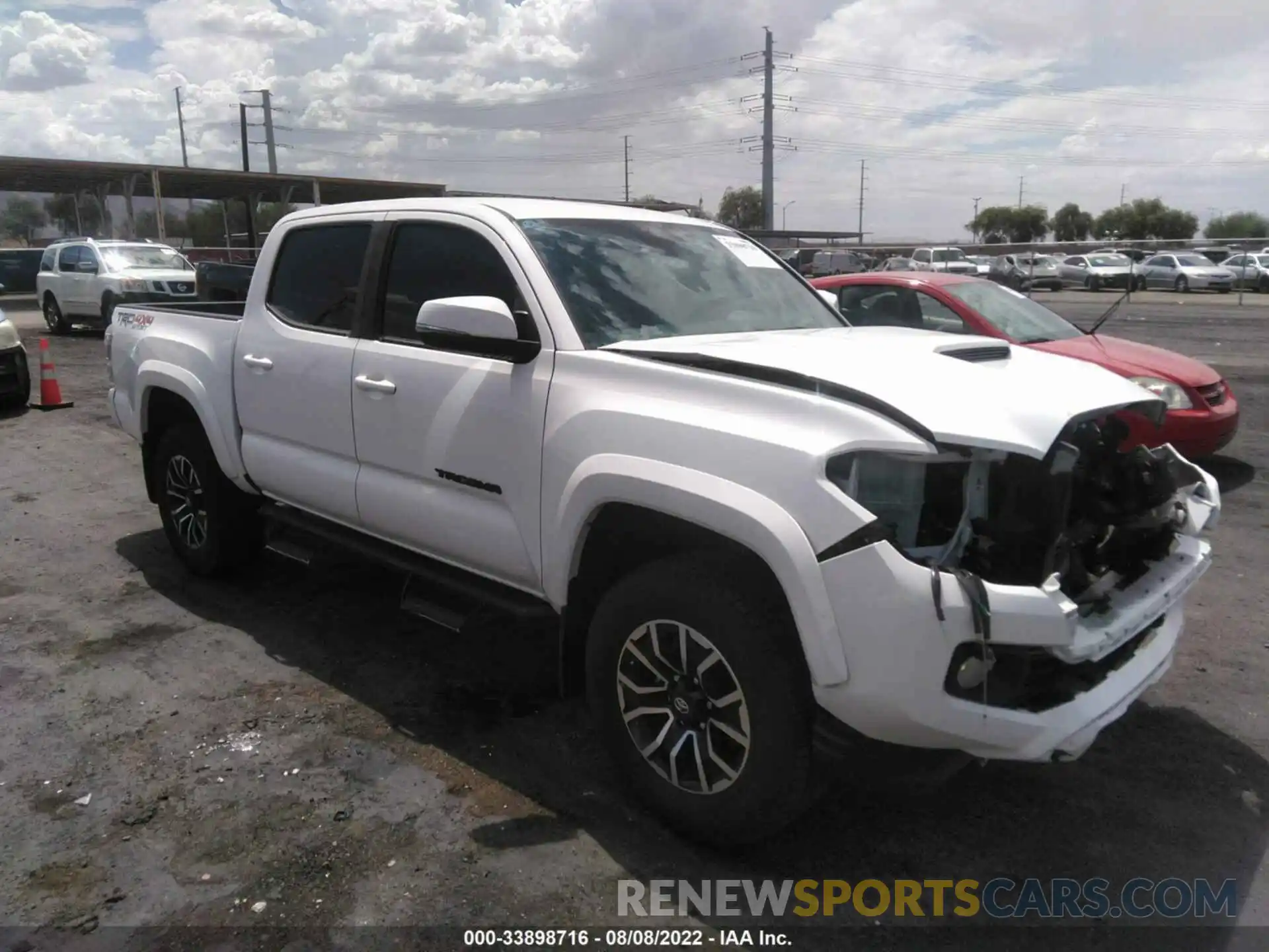 1 Photograph of a damaged car 3TMCZ5AN0MM395407 TOYOTA TACOMA 4WD 2021