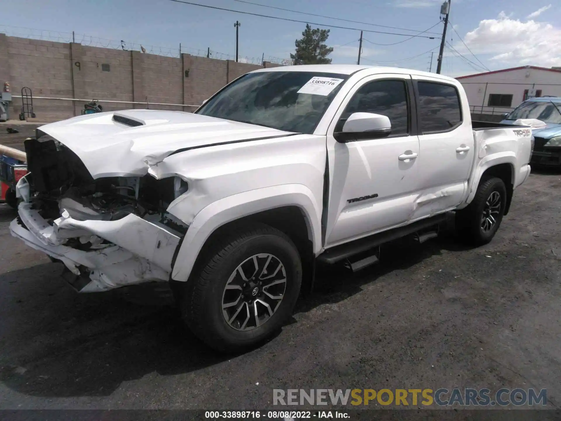 2 Photograph of a damaged car 3TMCZ5AN0MM395407 TOYOTA TACOMA 4WD 2021