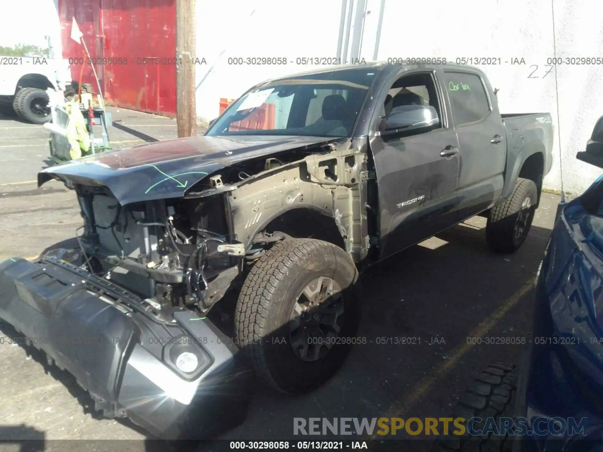 2 Фотография поврежденного автомобиля 3TMCZ5AN0MM398470 TOYOTA TACOMA 4WD 2021