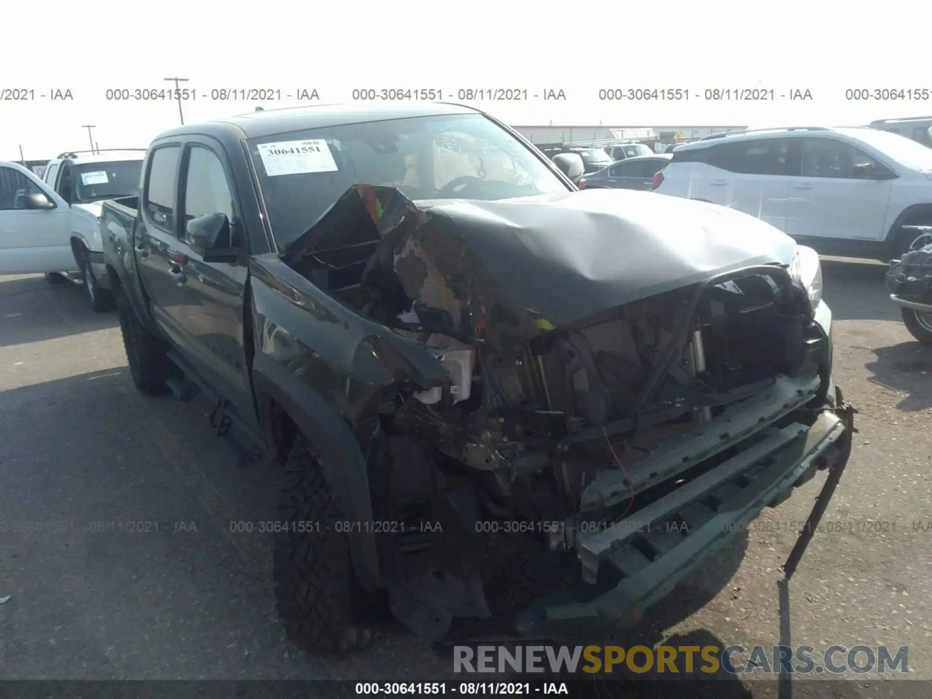 1 Photograph of a damaged car 3TMCZ5AN0MM406969 TOYOTA TACOMA 4WD 2021