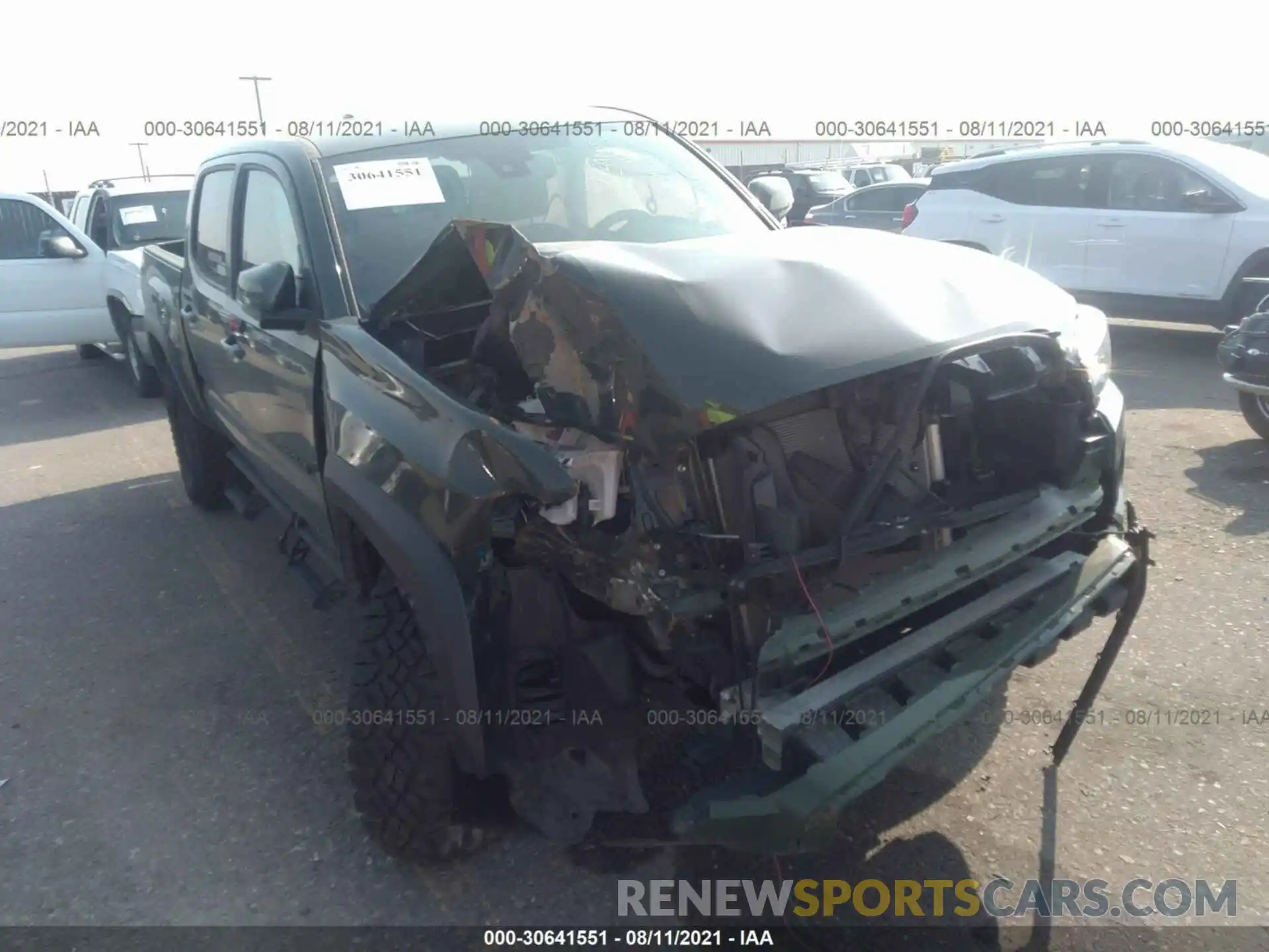 6 Photograph of a damaged car 3TMCZ5AN0MM406969 TOYOTA TACOMA 4WD 2021