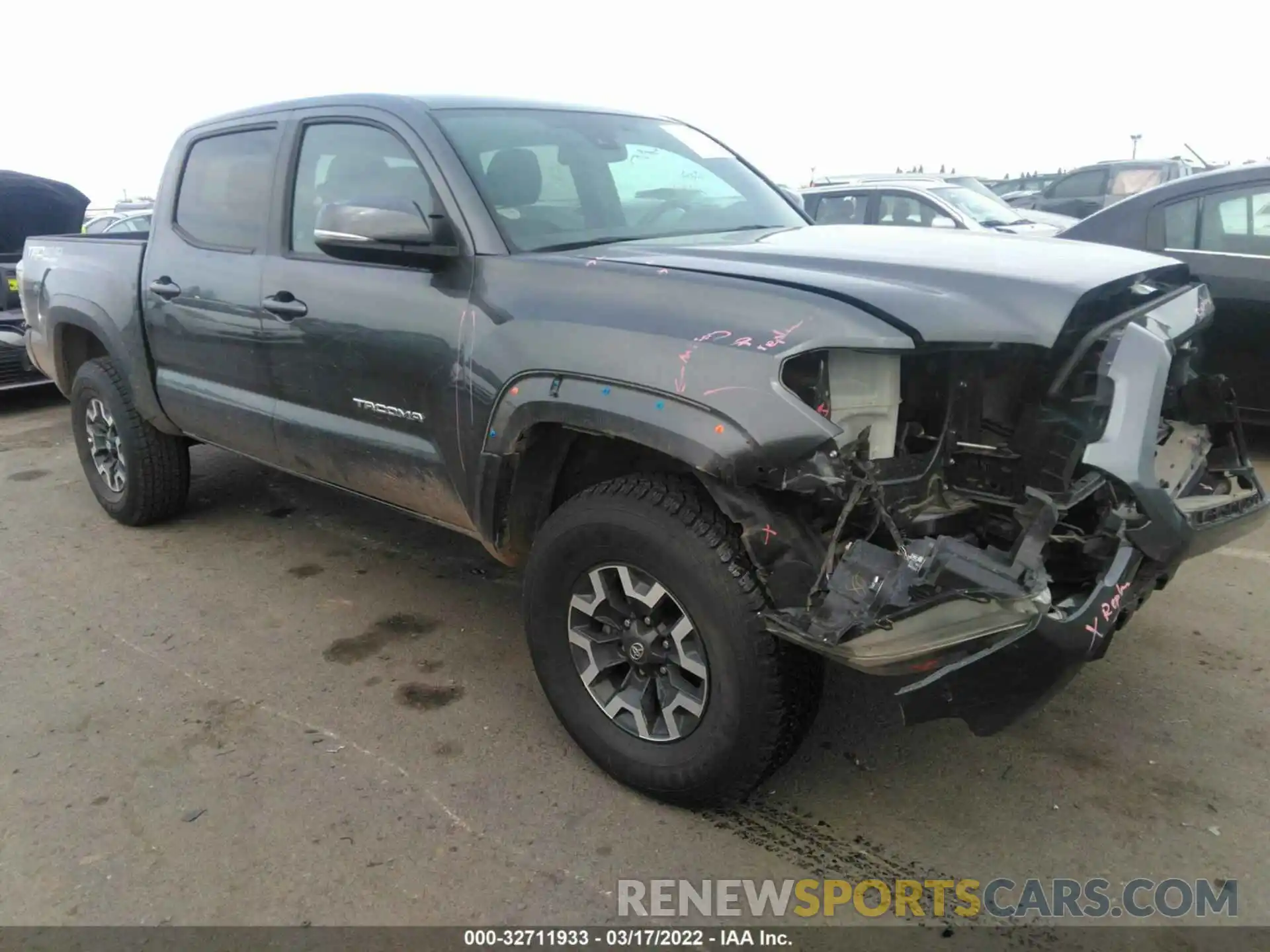 1 Photograph of a damaged car 3TMCZ5AN0MM417986 TOYOTA TACOMA 4WD 2021