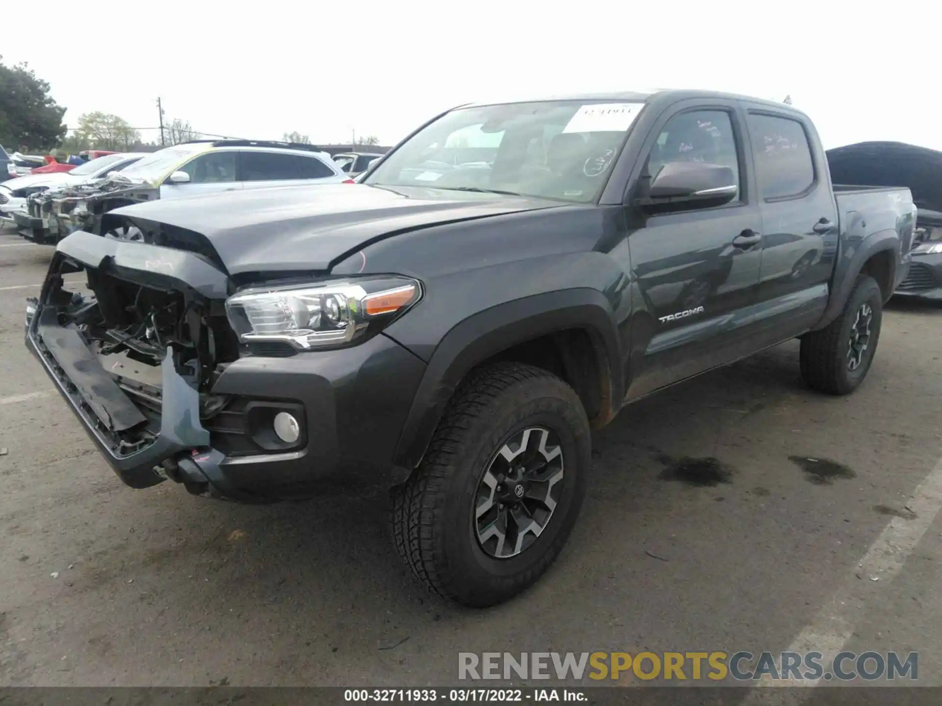 2 Photograph of a damaged car 3TMCZ5AN0MM417986 TOYOTA TACOMA 4WD 2021