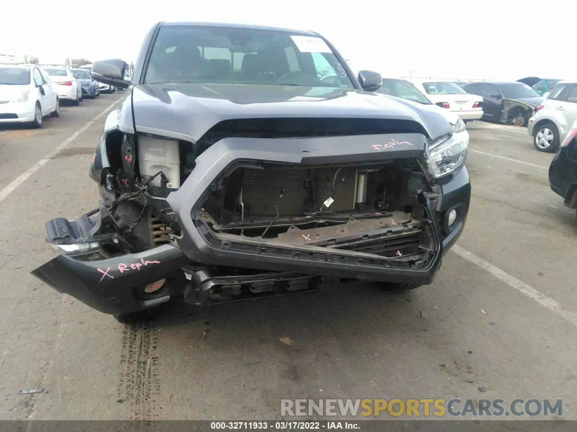 6 Photograph of a damaged car 3TMCZ5AN0MM417986 TOYOTA TACOMA 4WD 2021