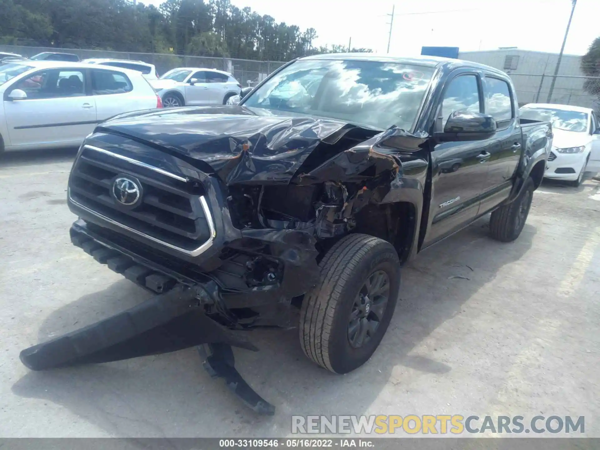 2 Photograph of a damaged car 3TMCZ5AN0MM418507 TOYOTA TACOMA 4WD 2021