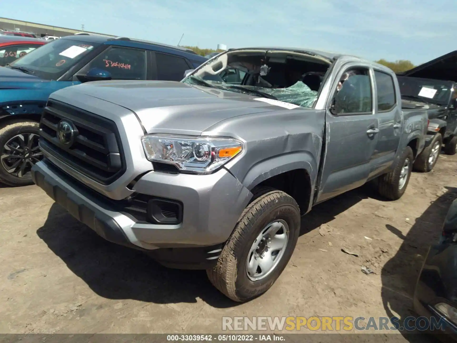 2 Photograph of a damaged car 3TMCZ5AN0MM419074 TOYOTA TACOMA 4WD 2021